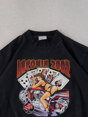 Vintage 02' Black Laconia Biker Graphic Tee (S)