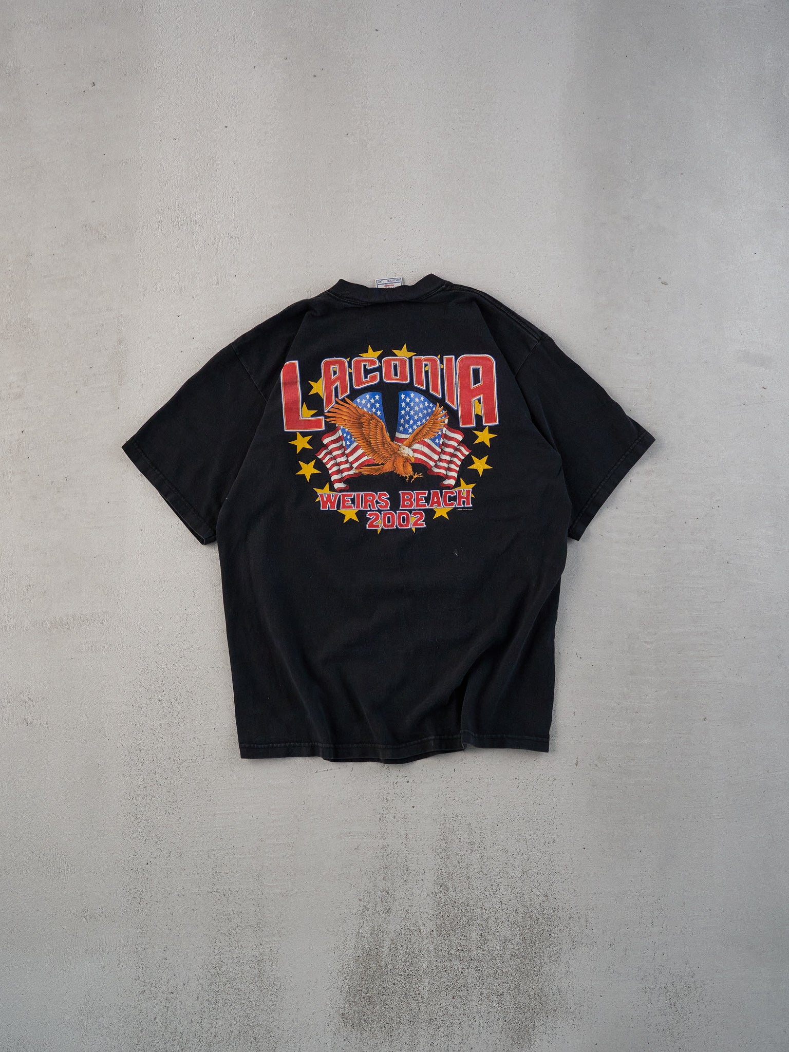 Vintage 02' Black Laconia Biker Graphic Tee (S)