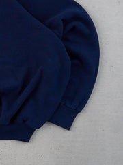 Vintage 90s Navy Blue Lee Blank Boxy Crewneck (L/XL)