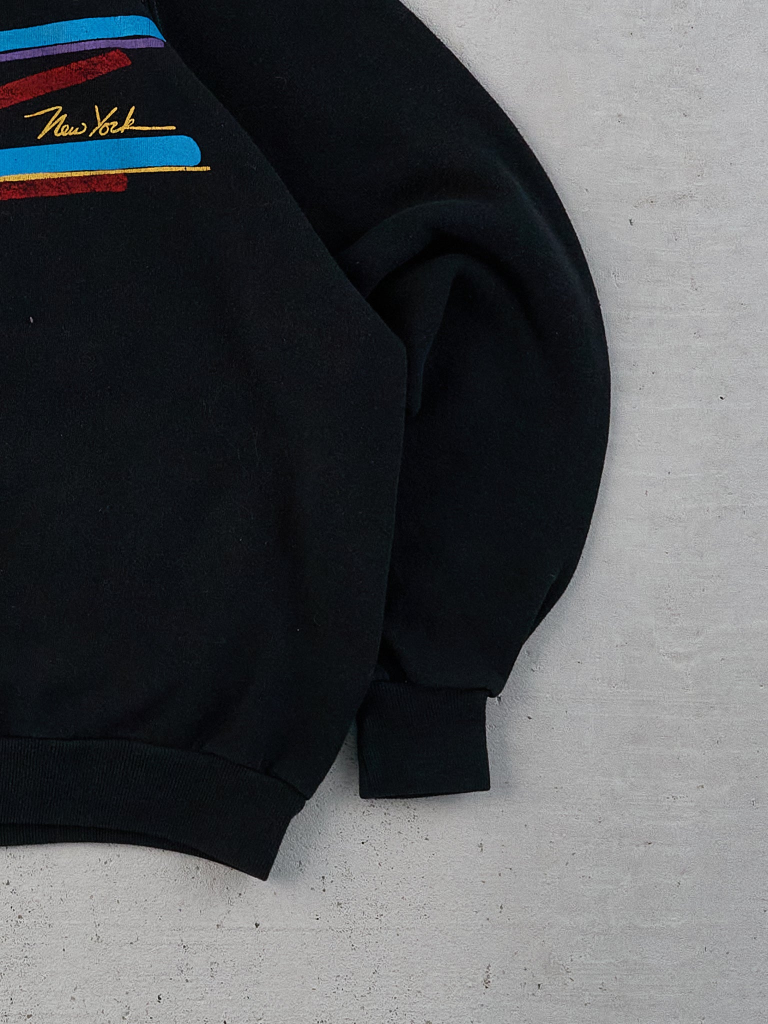 Vintage 90s Black New York Graphic Crewneck (XS)