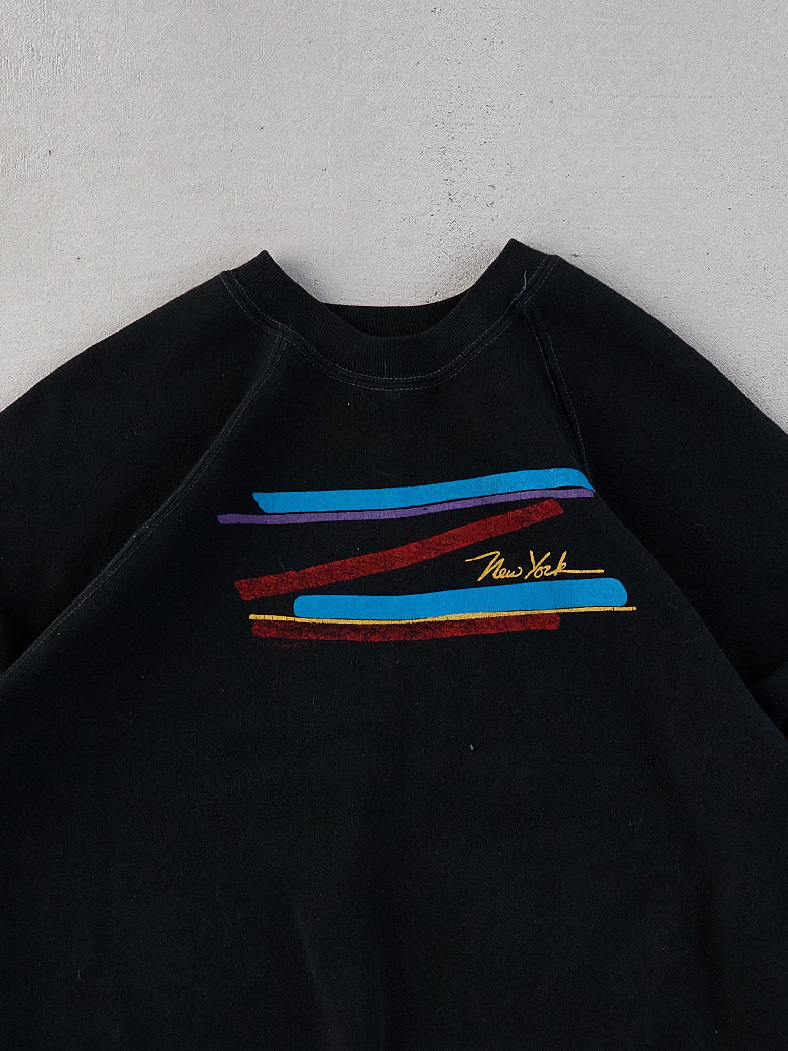 Vintage 90s Black New York Graphic Crewneck (XS)