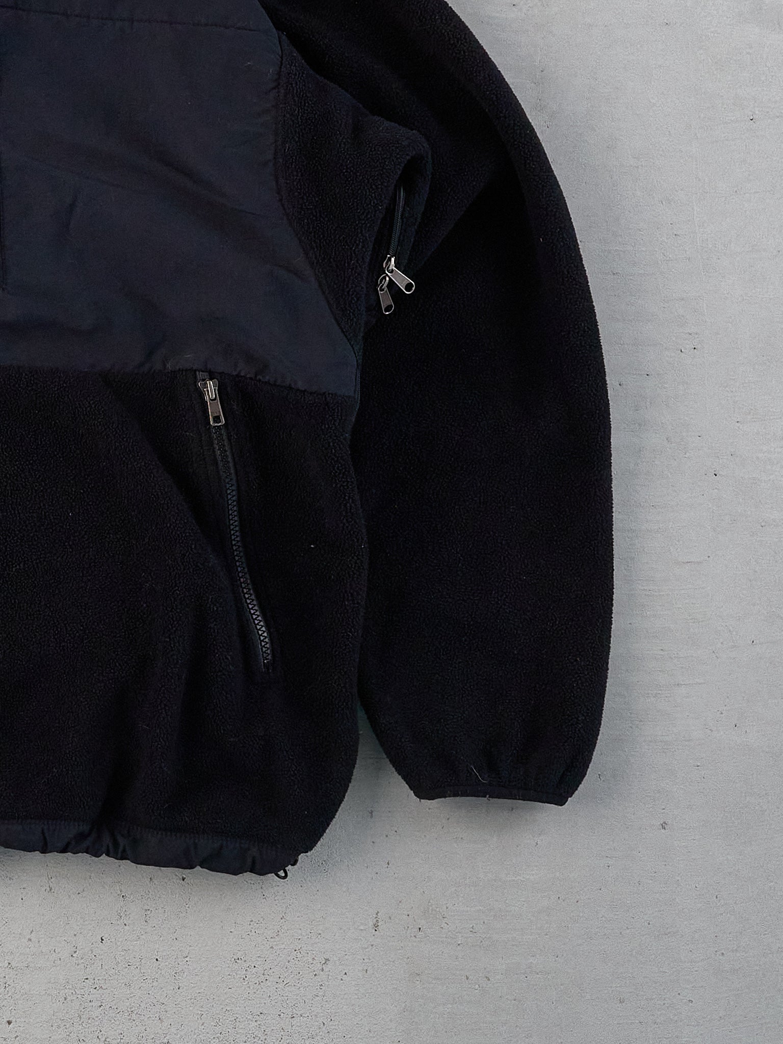 Vintage 90s Black Northface Denali Fleece Zip Up (L)