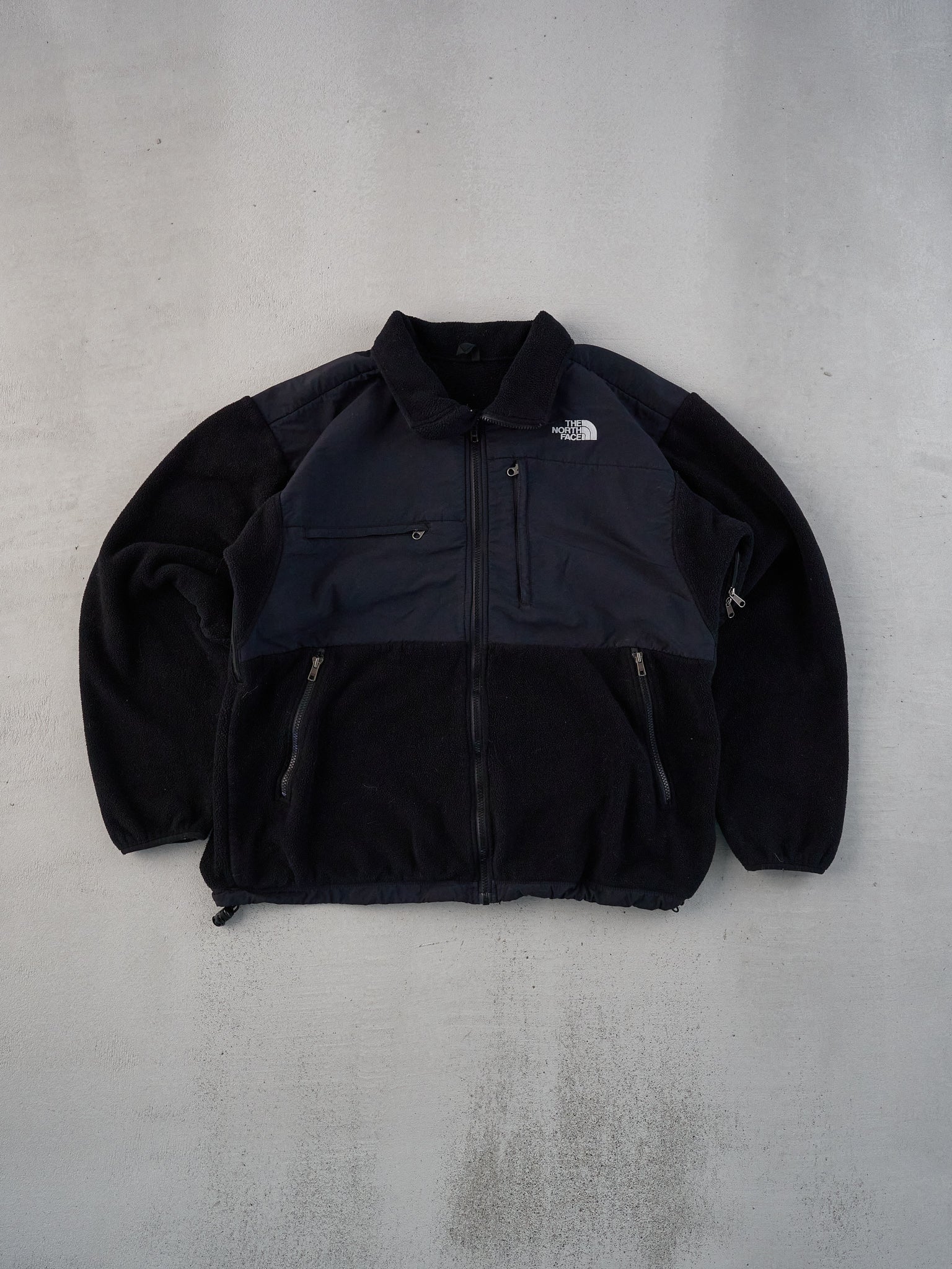 Vintage 90s Black Northface Denali Fleece Zip Up (L)