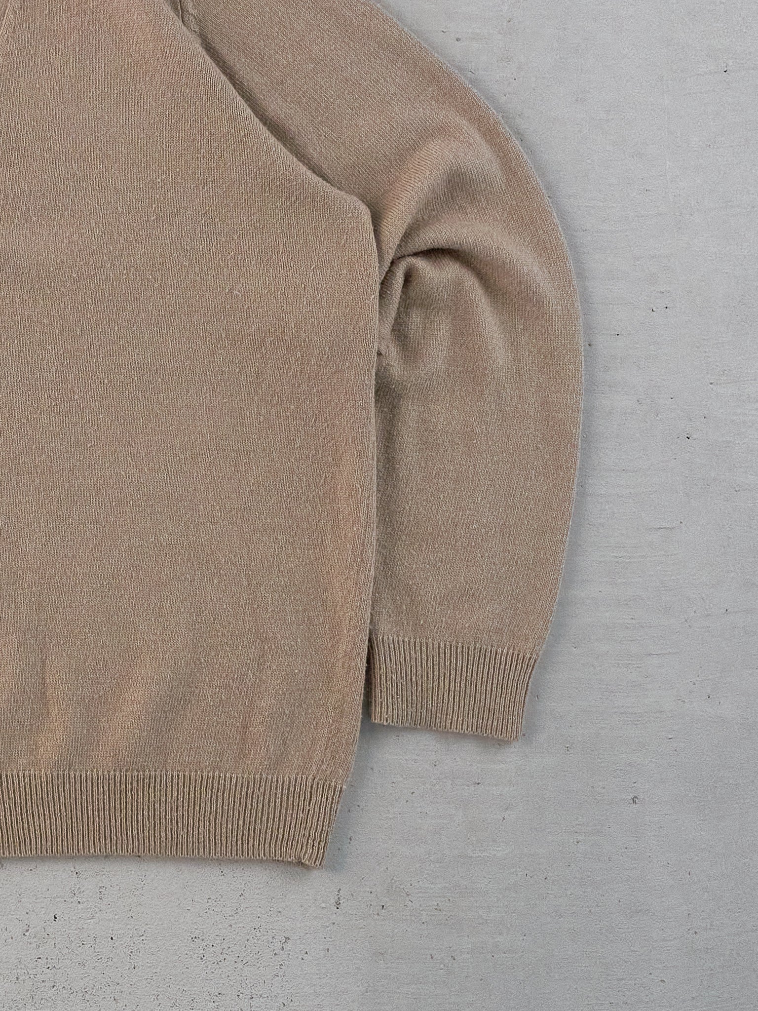Vintage Beige Field Gear Knit Cardigan (S/M)