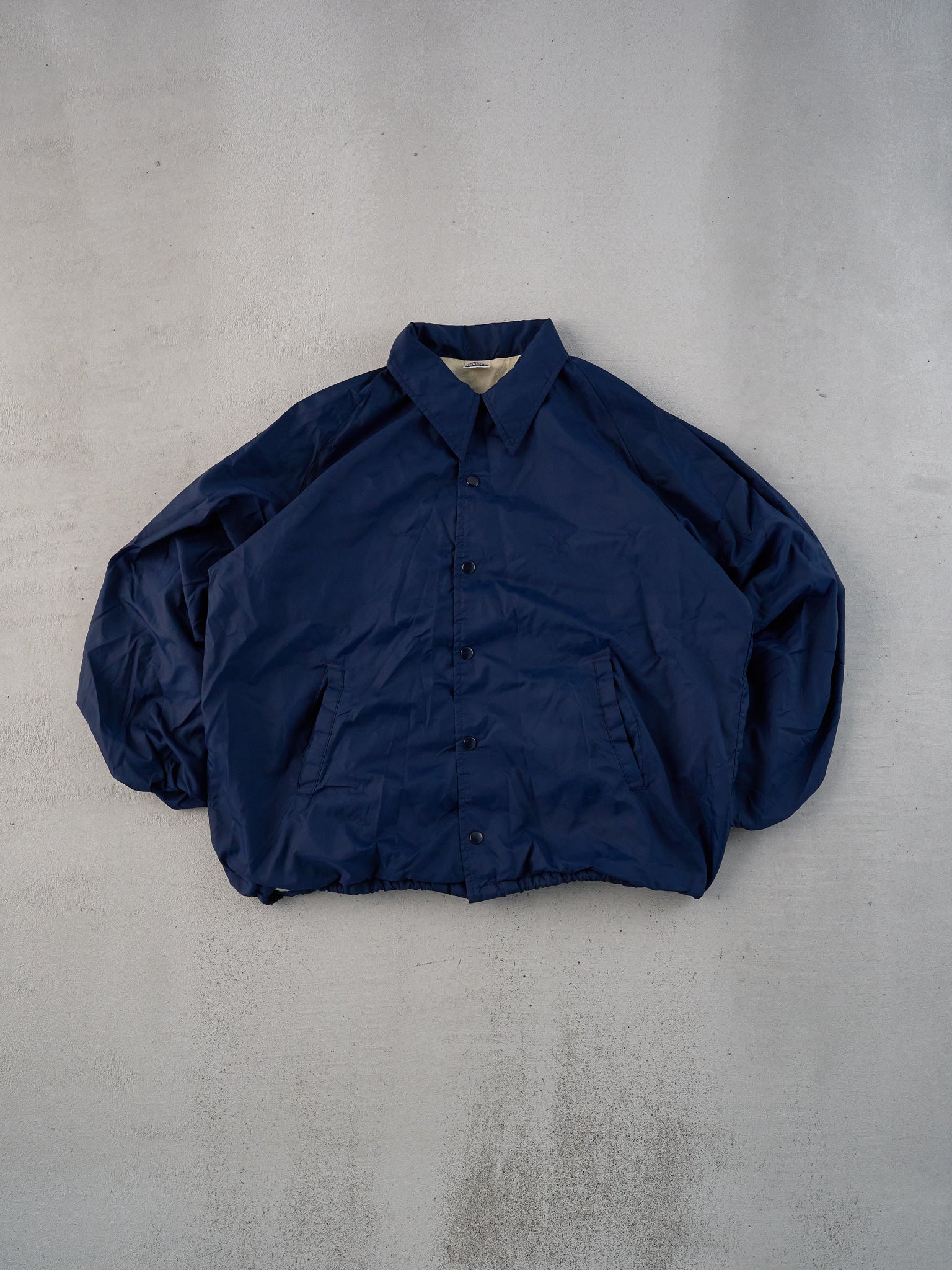 Vintage 90s Navy Blue Ole Miss Collared Button Up (L)