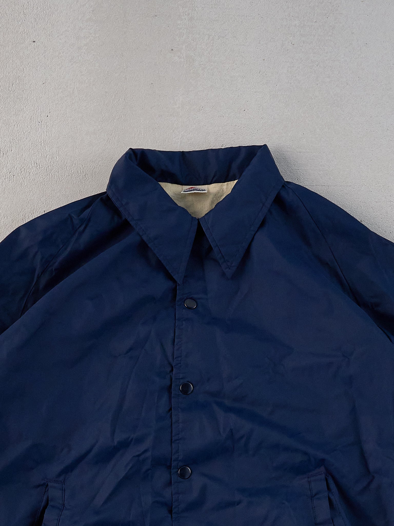 Vintage 90s Navy Blue Ole Miss Collared Button Up (L)