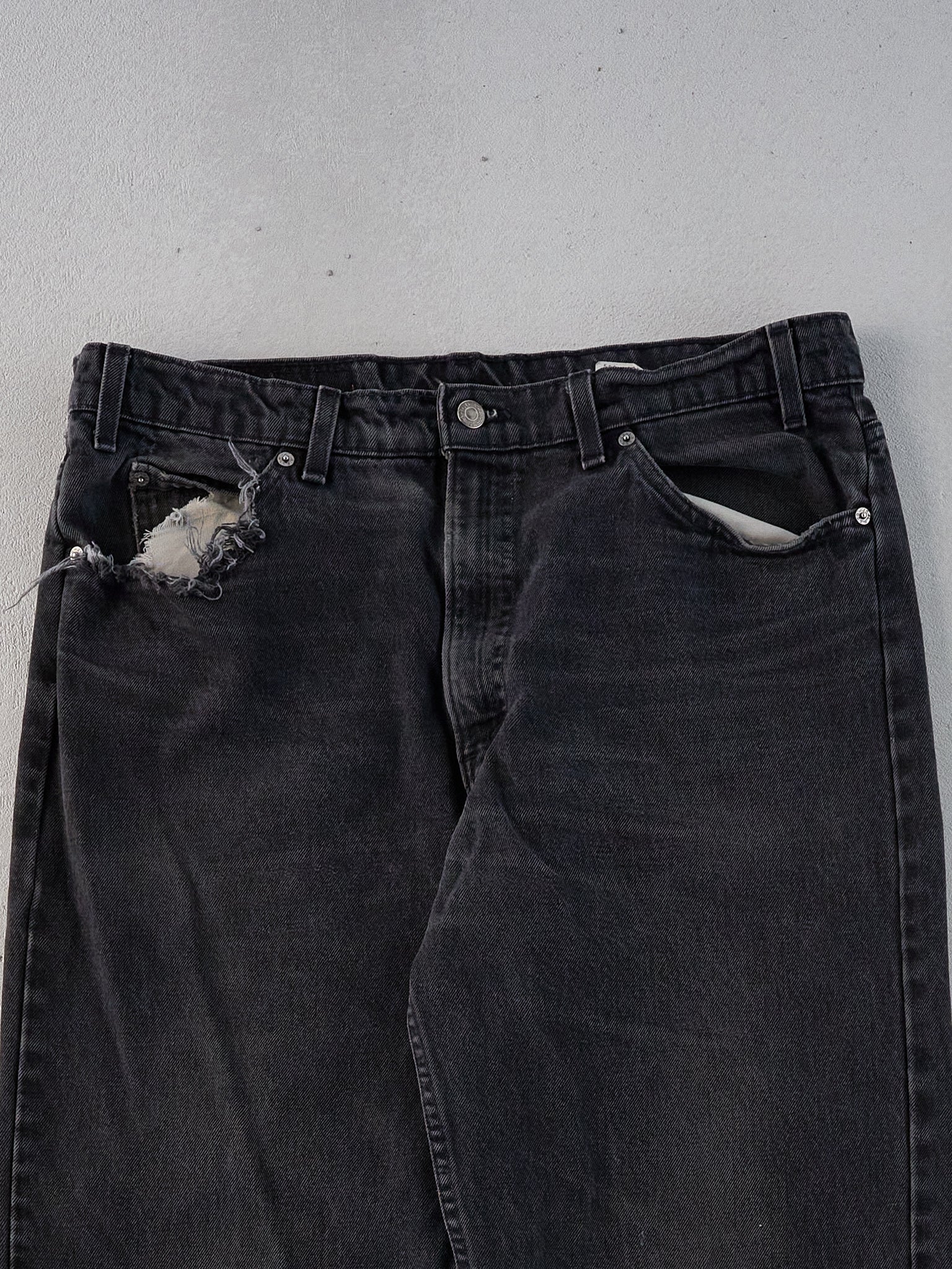 Vintage 70s Black Levi's 550 Relax Fit Denim Jeans (36x36)