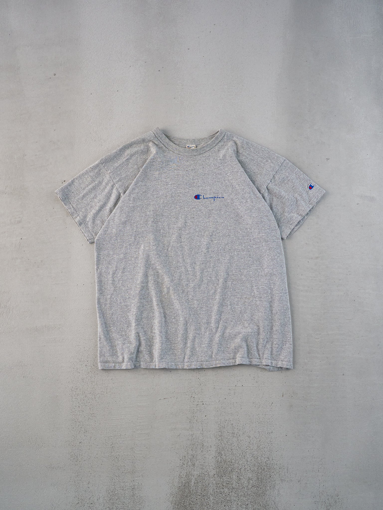 Vintage 80s Grey Champion Blank Tee (L)