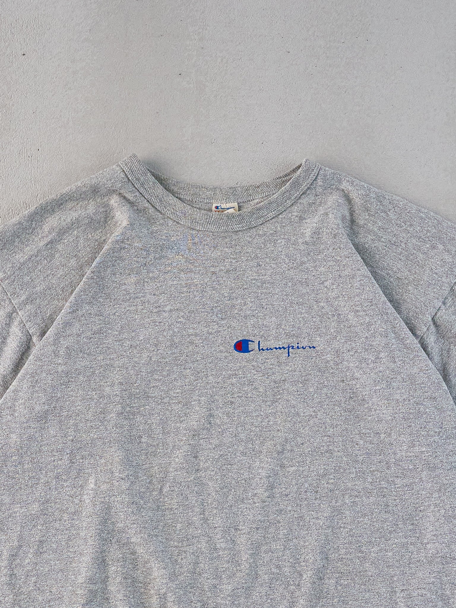Vintage 80s Grey Champion Blank Tee (L)