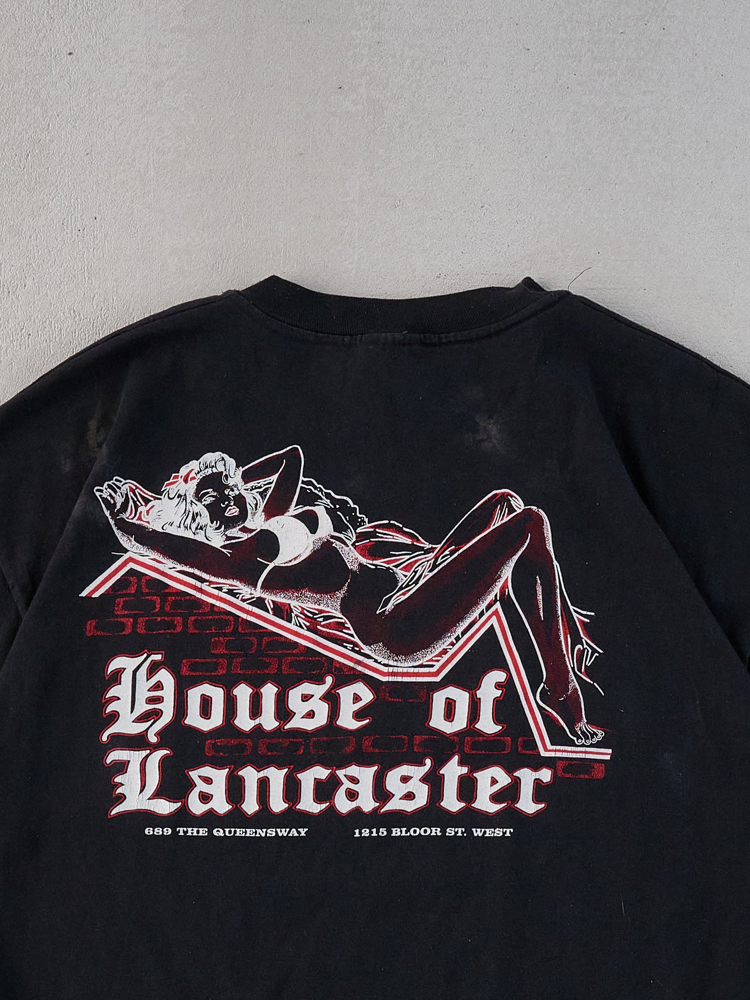 Vintage 90s Black Molson Dry House of Lancaster Graphic Tee (L)