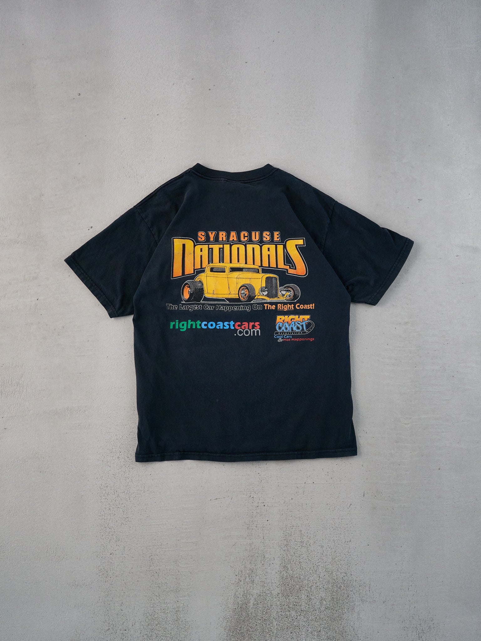 Vintage 04' Black Syracuse Nationals Car Graphic Tee (M)