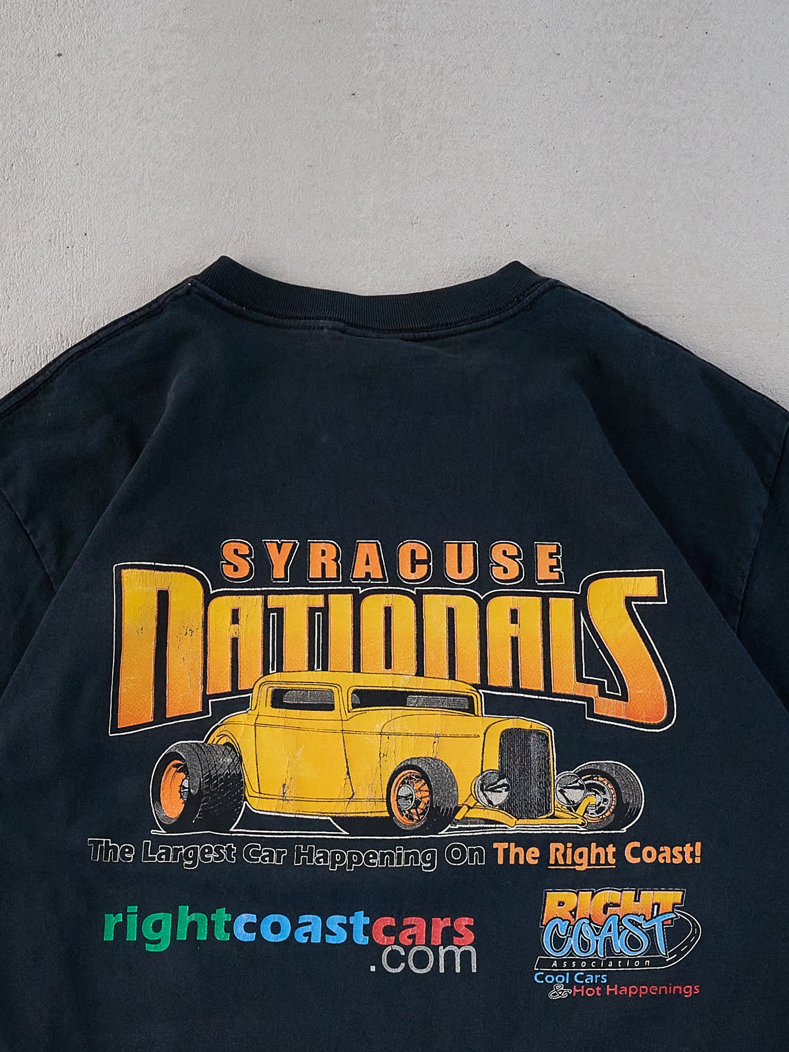 Vintage 04' Black Syracuse Nationals Car Graphic Tee (M)
