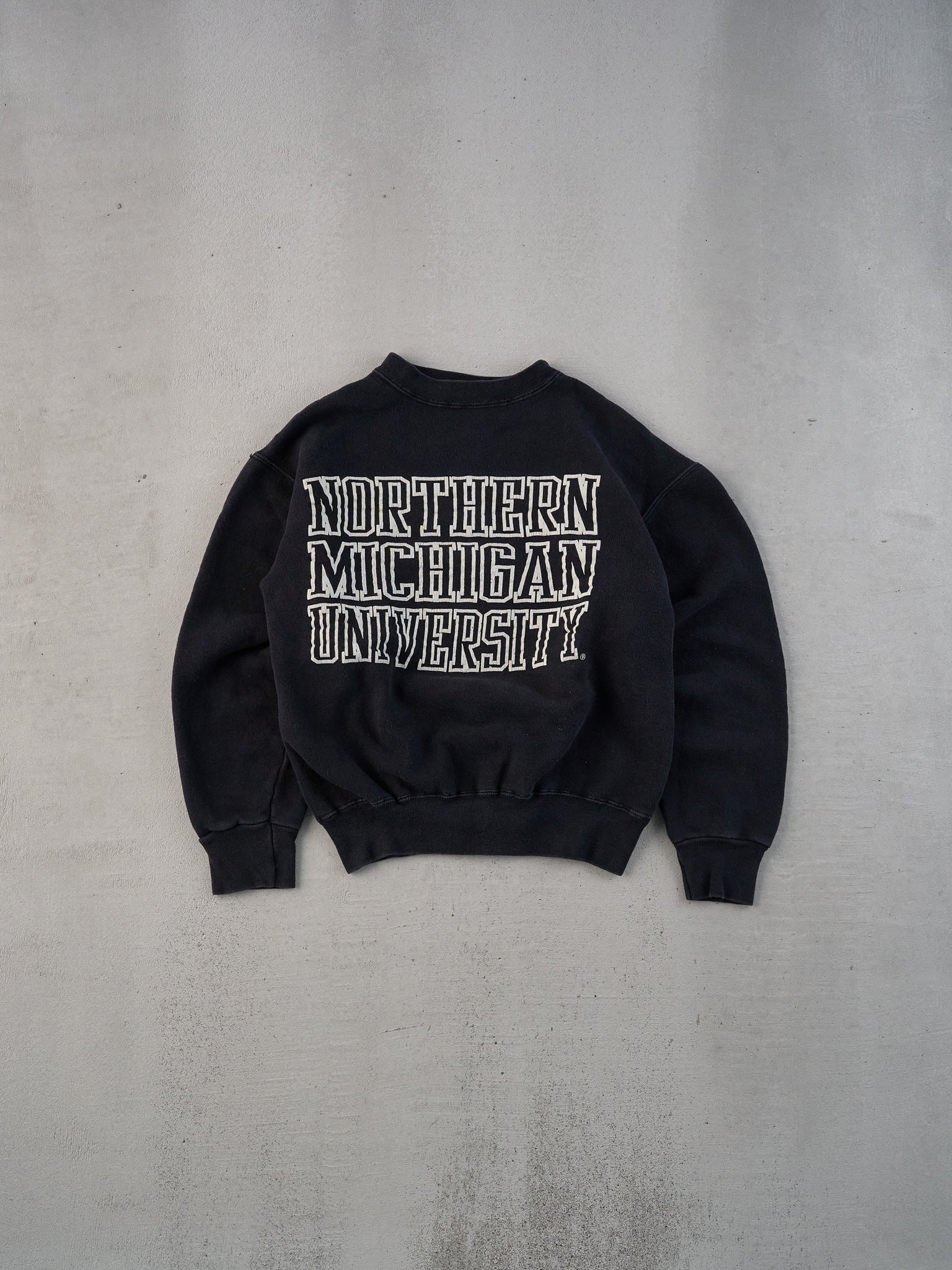 Vintage 90s Black Northern Michigan University Crewneck (S/M)