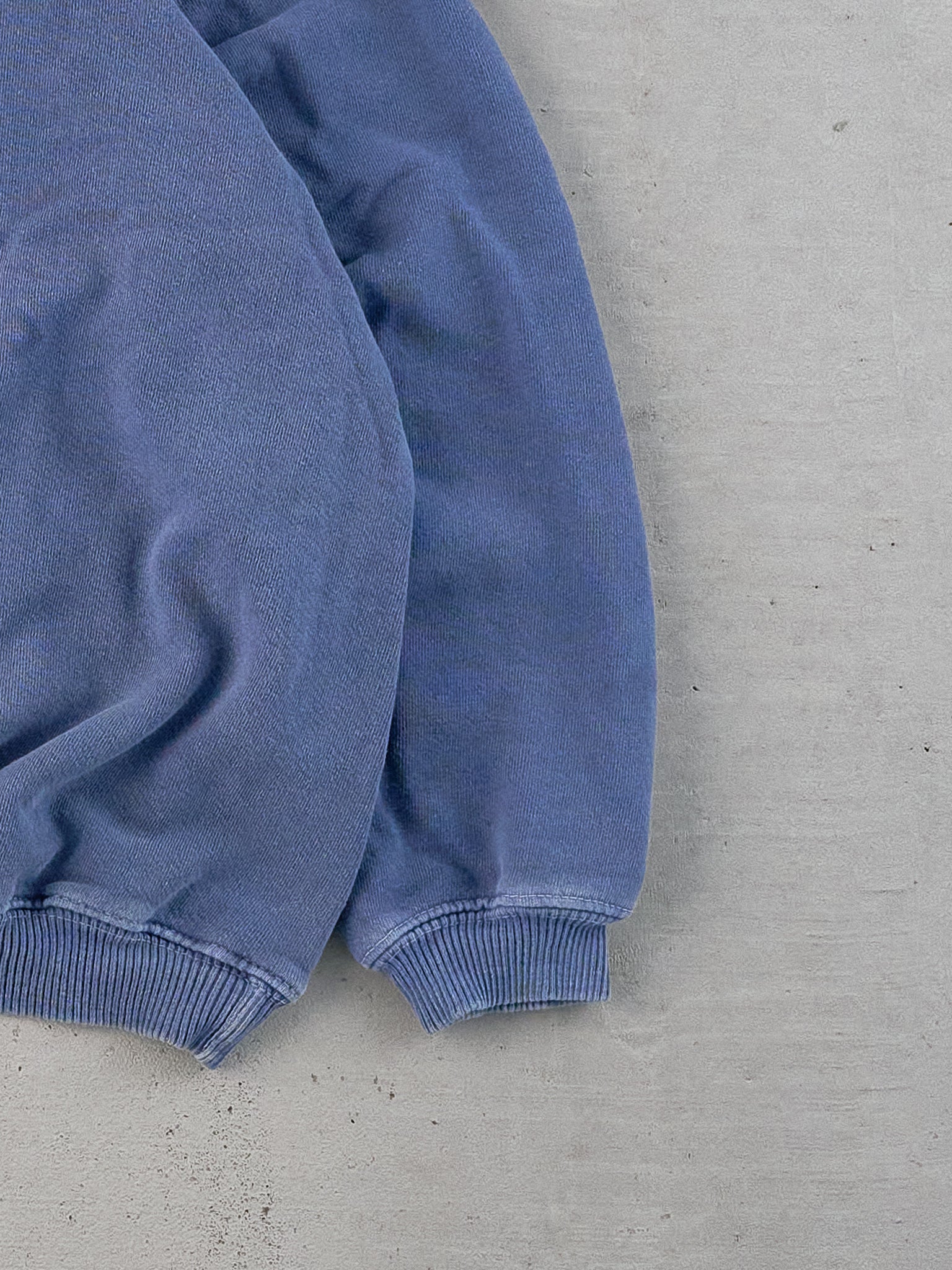 Vintage 90s Washed Blue Bum Equipment Crewneck (M)