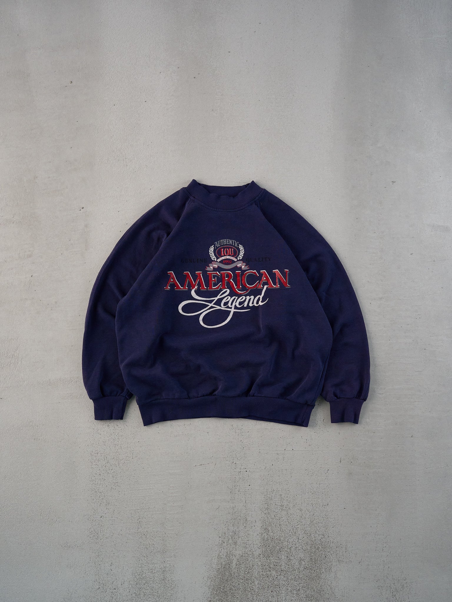 Vintage 90s Dark Blue Genuine American Legend Crewneck (M)