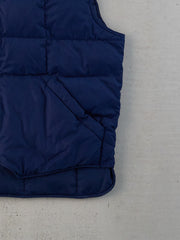 Vintage 90s Dark Navy Blue Eddie Bauer Puffer Vest (L/XL)