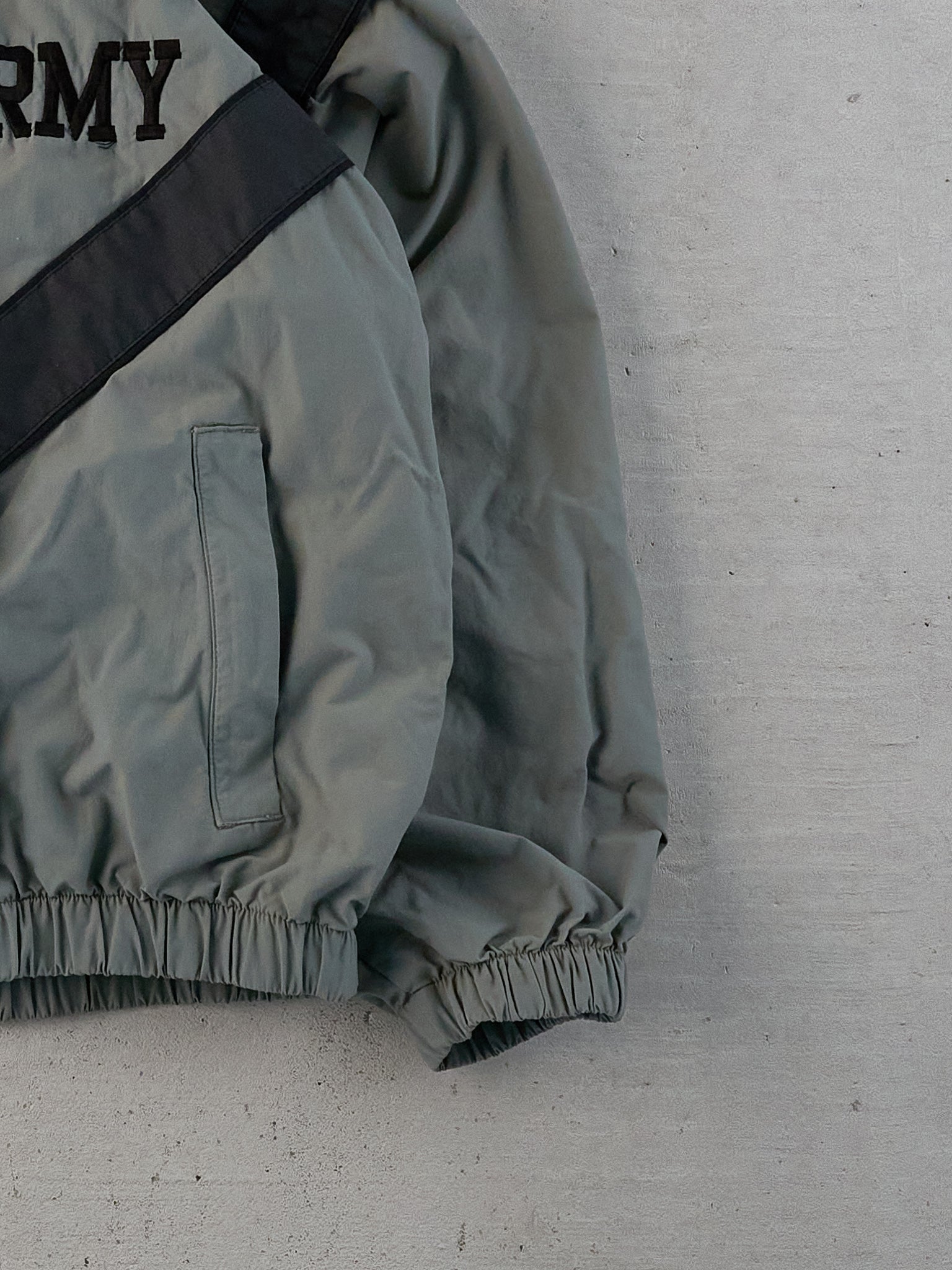 Vintage Sage Reflective Army Windbreaker (M)