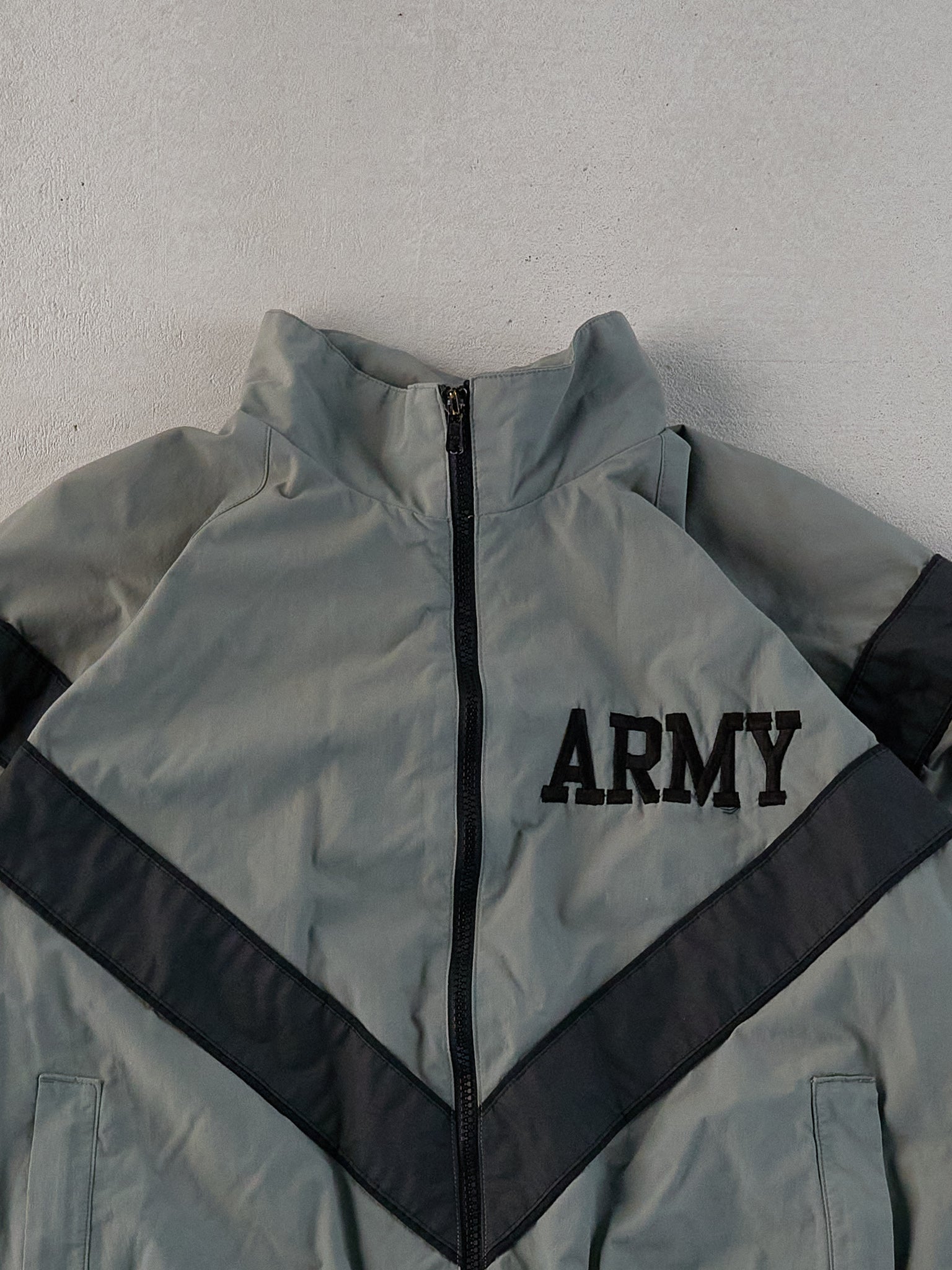 Vintage Sage Reflective Army Windbreaker (M)