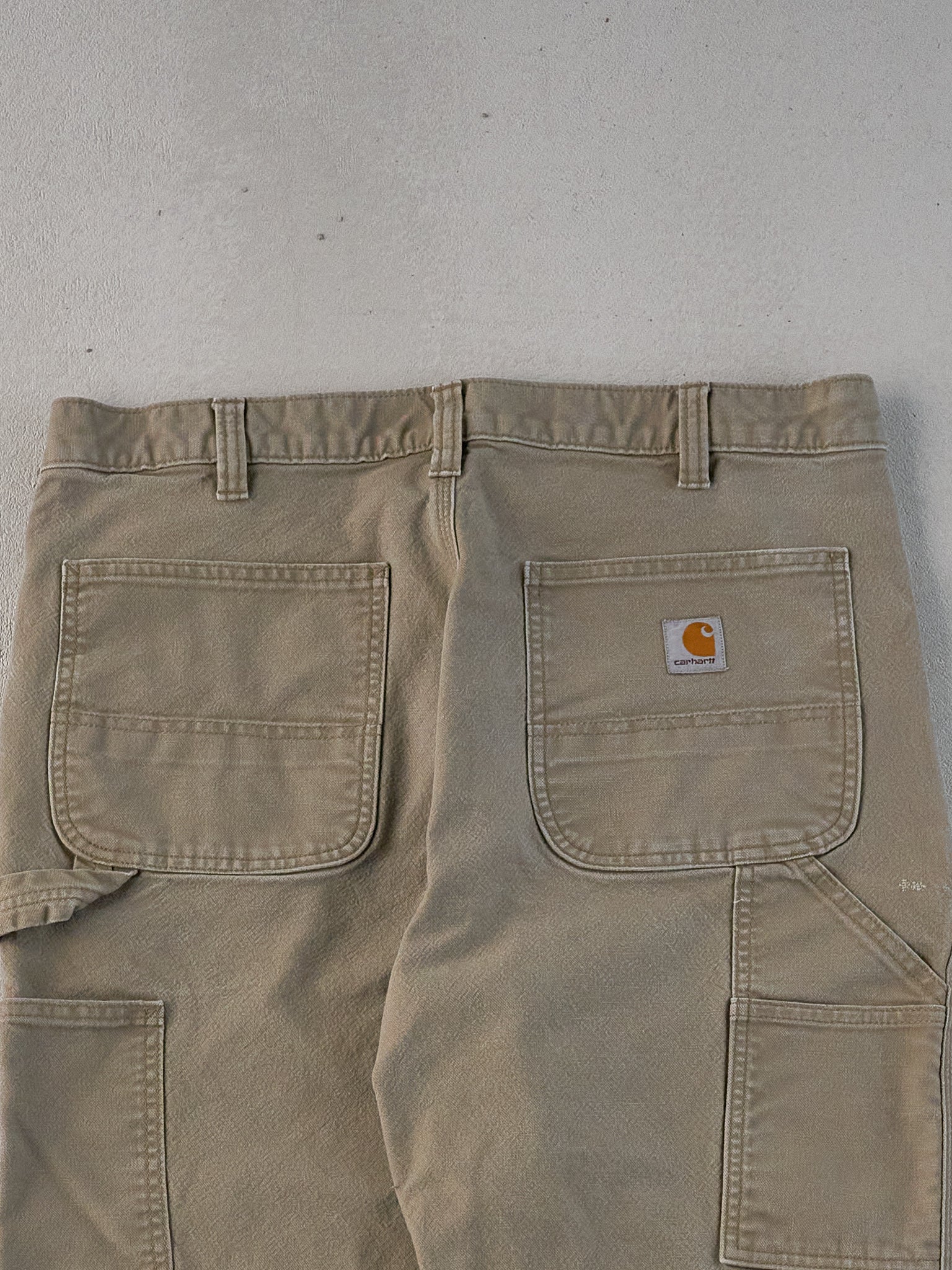 Vintage Y2k Khaki Carhartt Workwear Carpenter Pants (36x32)