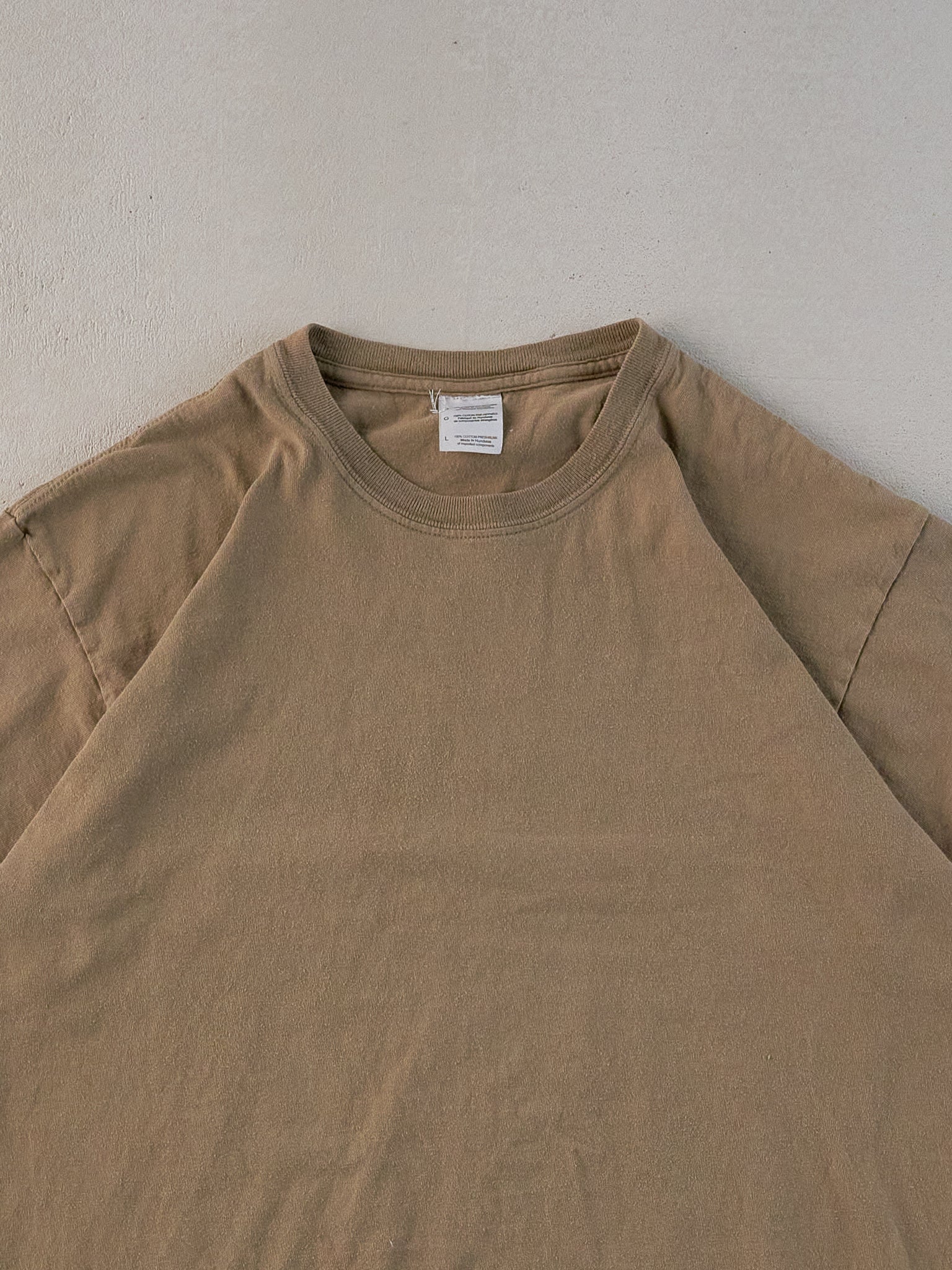 Vintage 90s Brown Blank Tee (M)