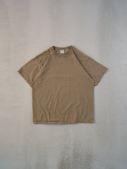 Vintage 90s Brown Blank Tee (M)