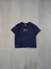 Vintage 90s Navy Blue Tommy Jeans Graphic Tee (M)