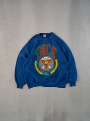 Vintage 99' Blue YMCA Dallas Graphic Crewneck (L)