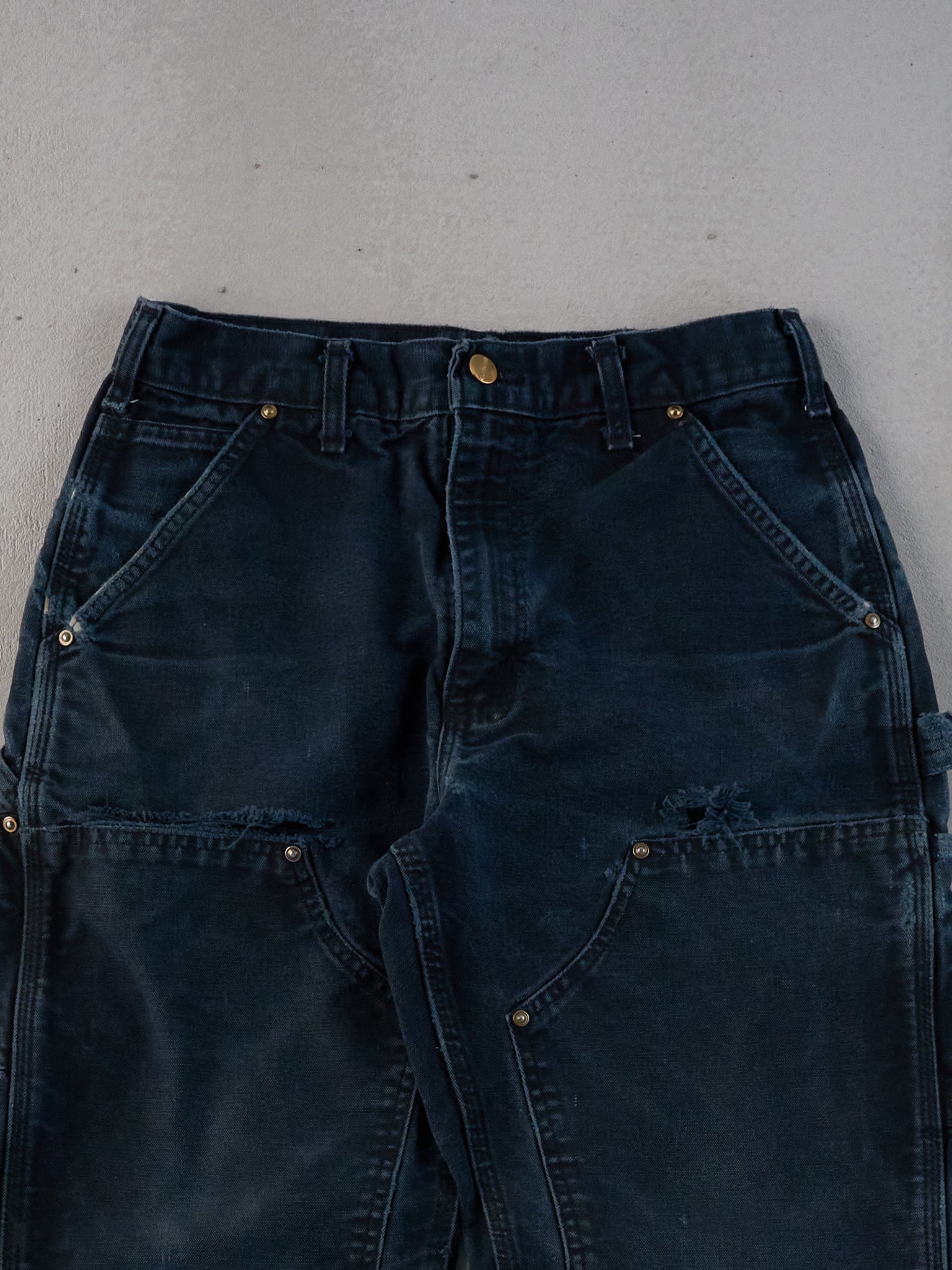 Vintage 90s Black Carhartt Double Knee Carpenter Pants (28x31)