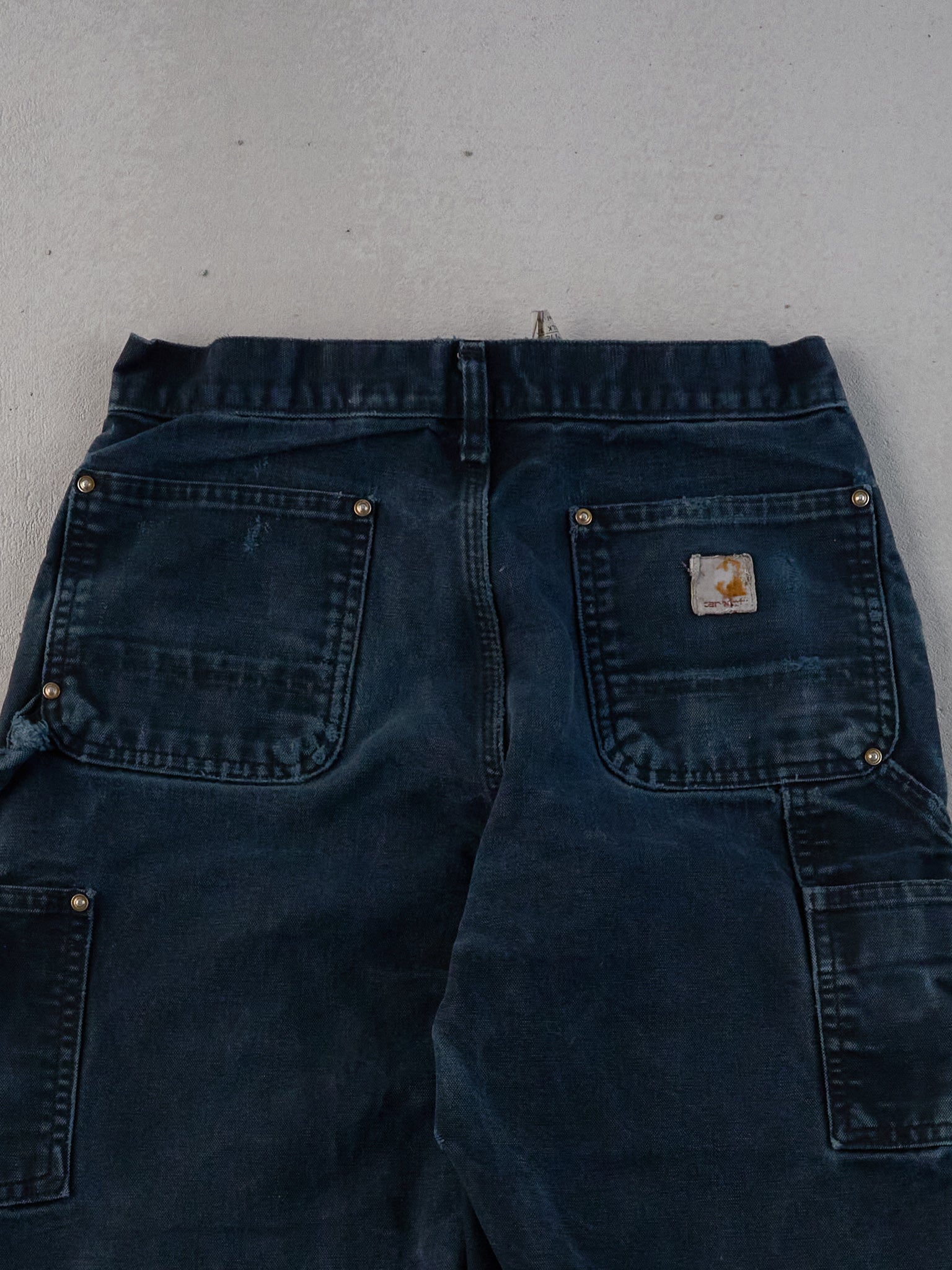 Vintage 90s Black Carhartt Double Knee Carpenter Pants (28x31)