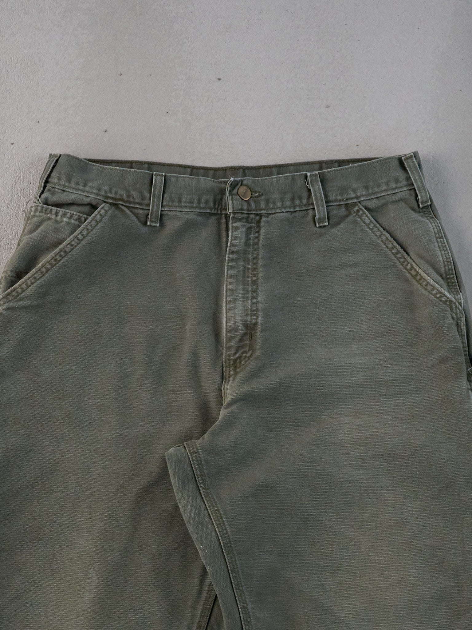 Vintage 90s Sage Green Carhartt Carpenter Pants (34x33)