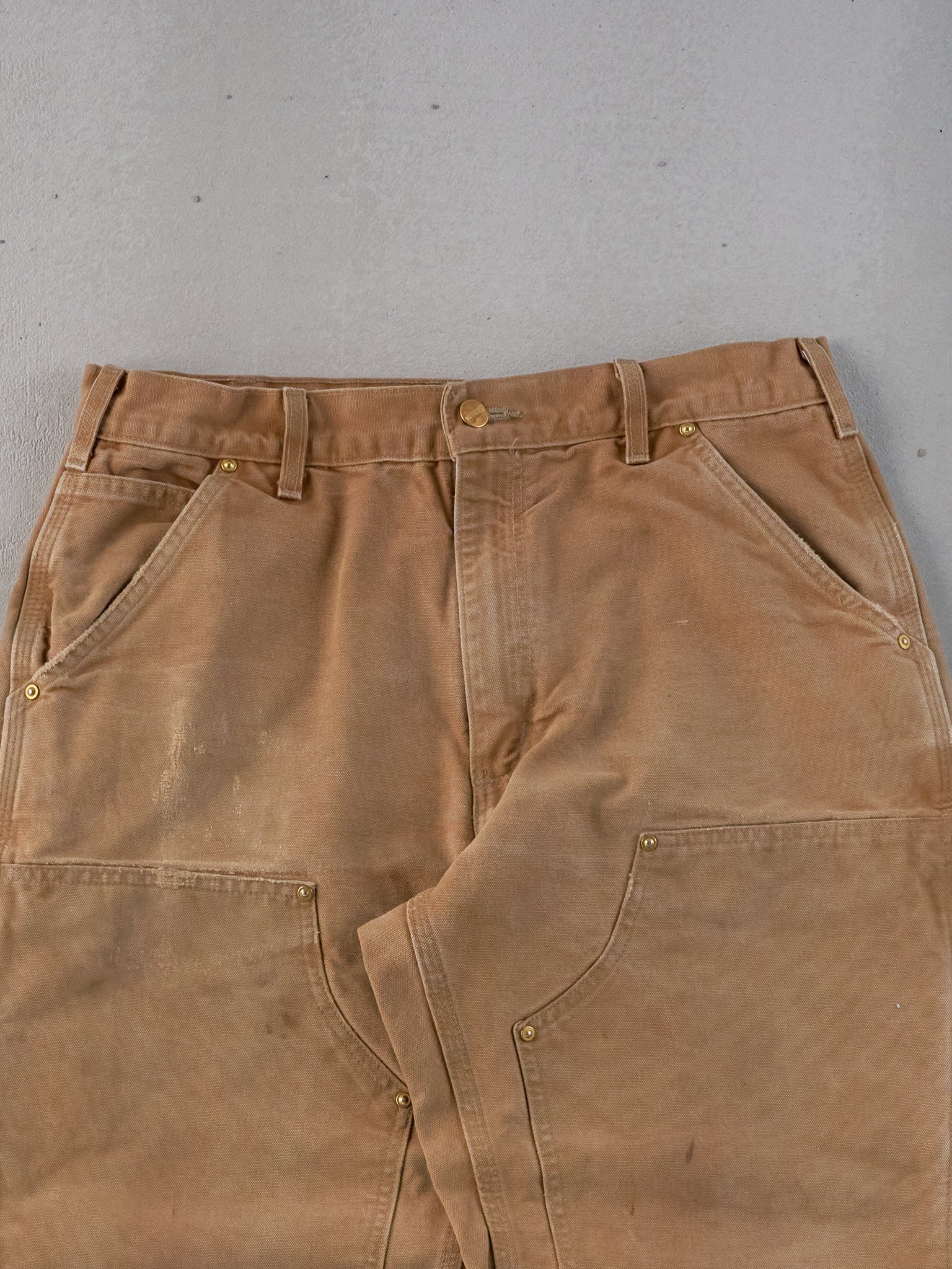Vintage 90s Khaki Carhartt Double Knee Carpenter Pants (32x29)