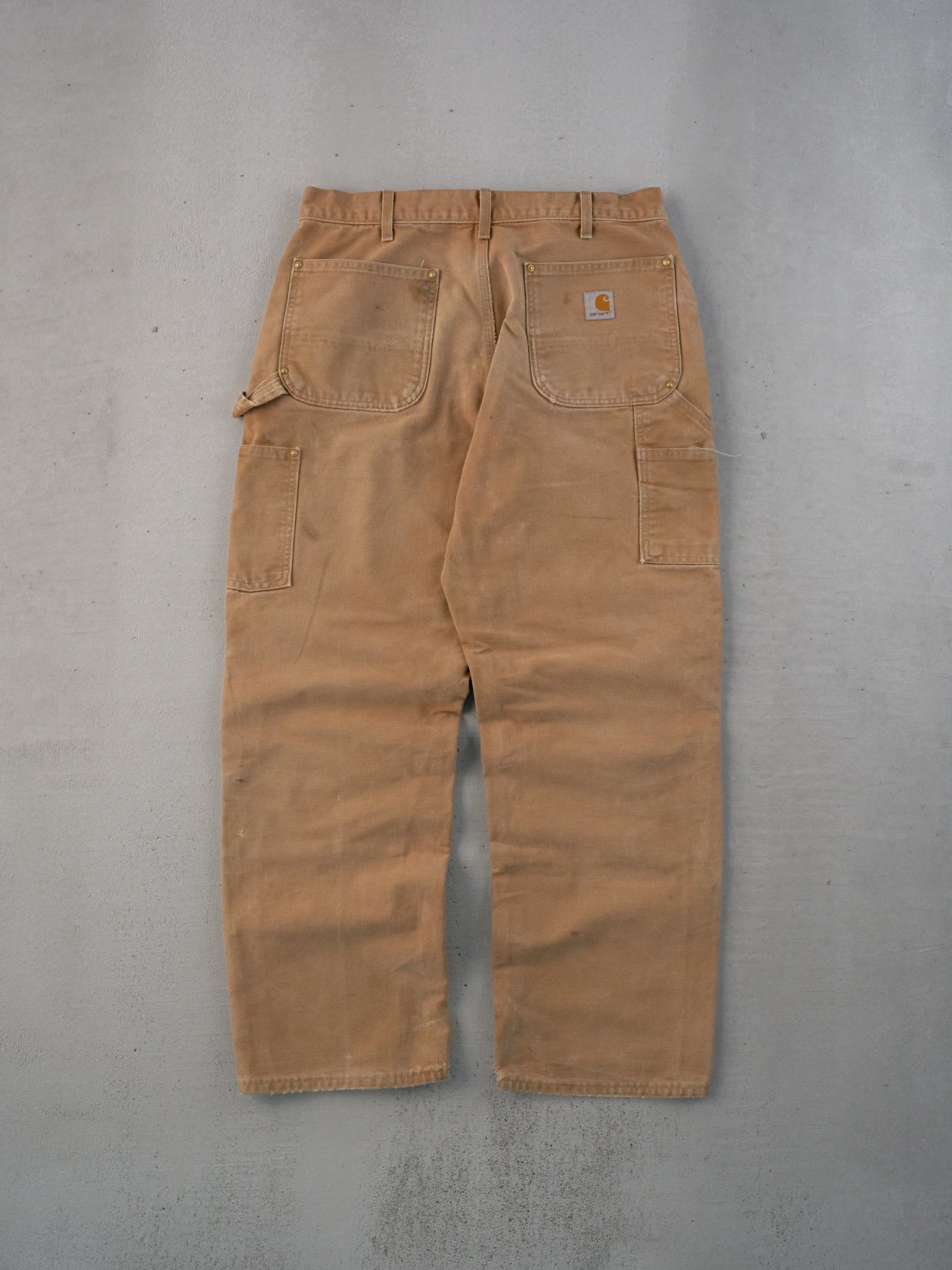 Vintage 90s Khaki Carhartt Double Knee Carpenter Pants (32x29)