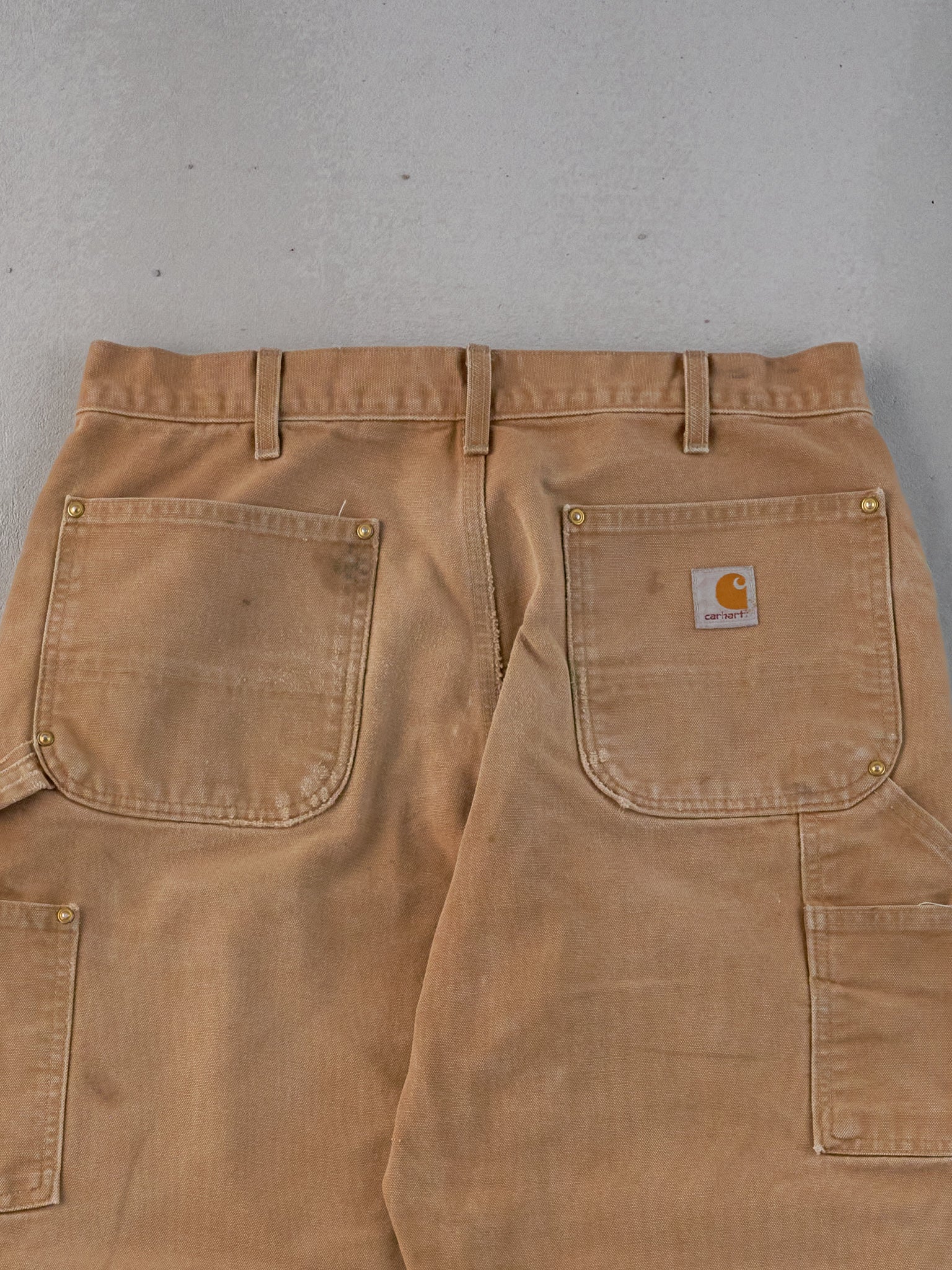 Vintage 90s Khaki Carhartt Double Knee Carpenter Pants (32x29)