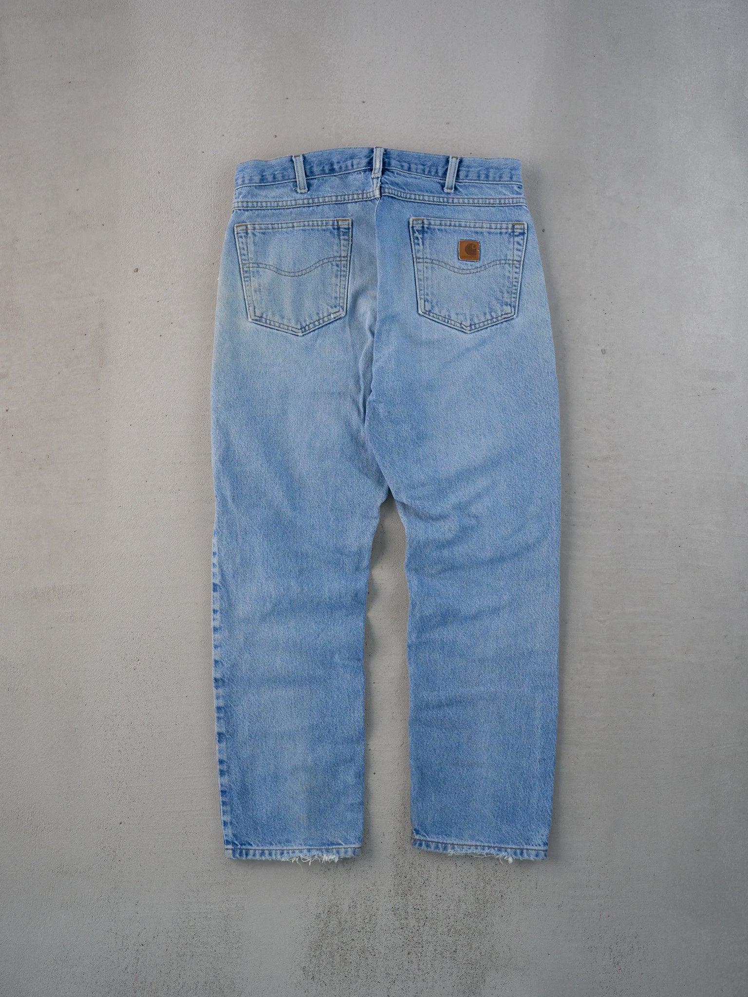 Vintage 90s Blue Carhartt Workwear Denim Jeans (33x30)