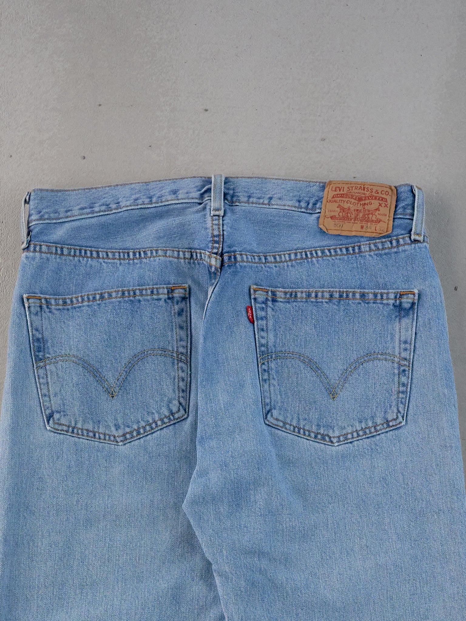 Vintage 90s Blue Levi's 501 Denim Jeans (33x31)