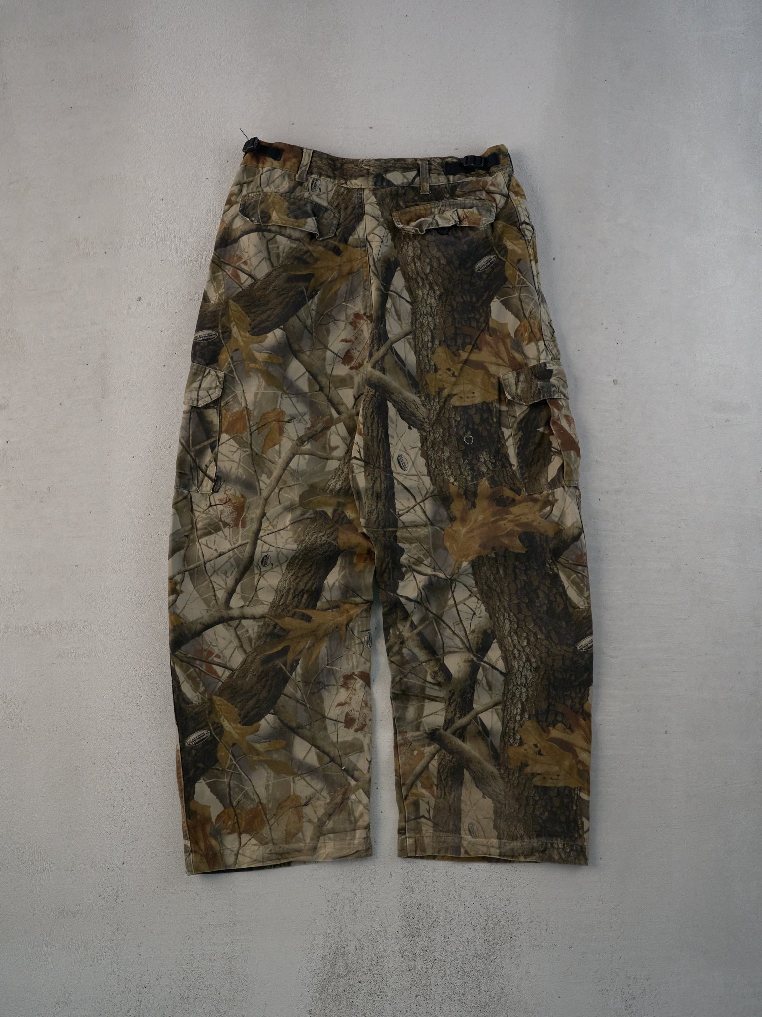 Vintage Y2k Green Realtree Camo Cargo Pants (31x30)
