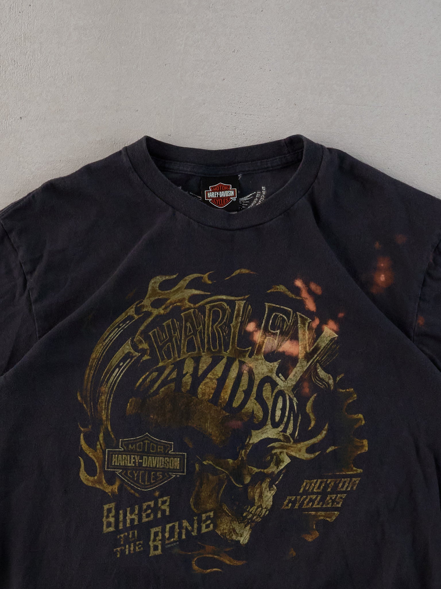 Vintage Y2k Black Harley Davidson Buffalo Graphic Tee (M)