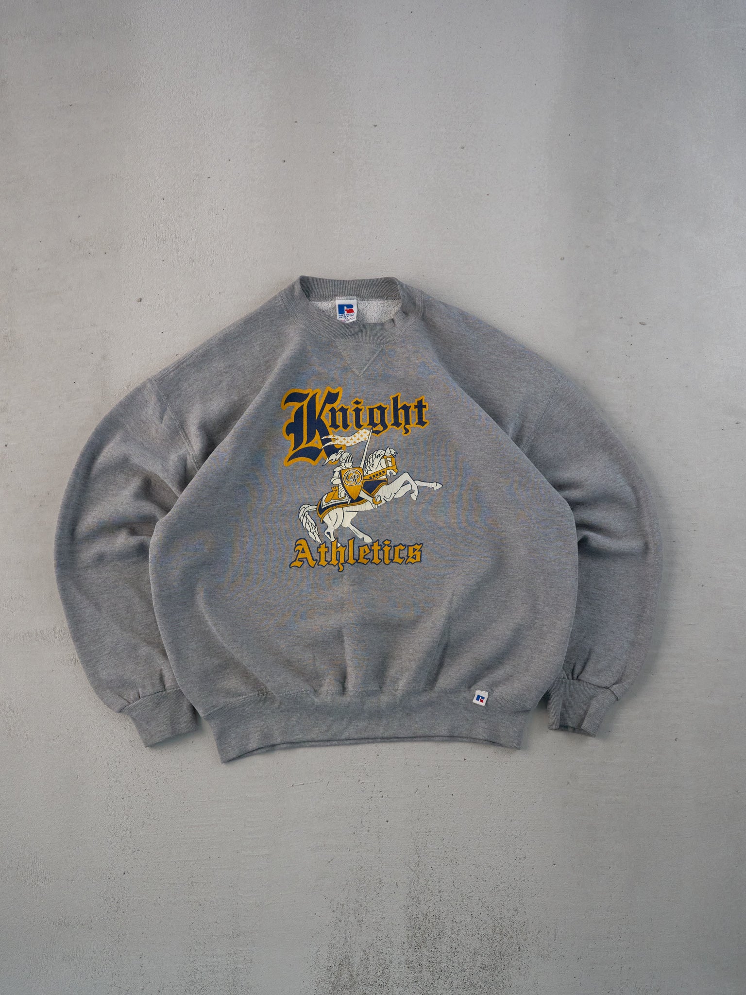 Vintage 90s Grey Knight Athletics x Russell Athletics Crewneck (L)