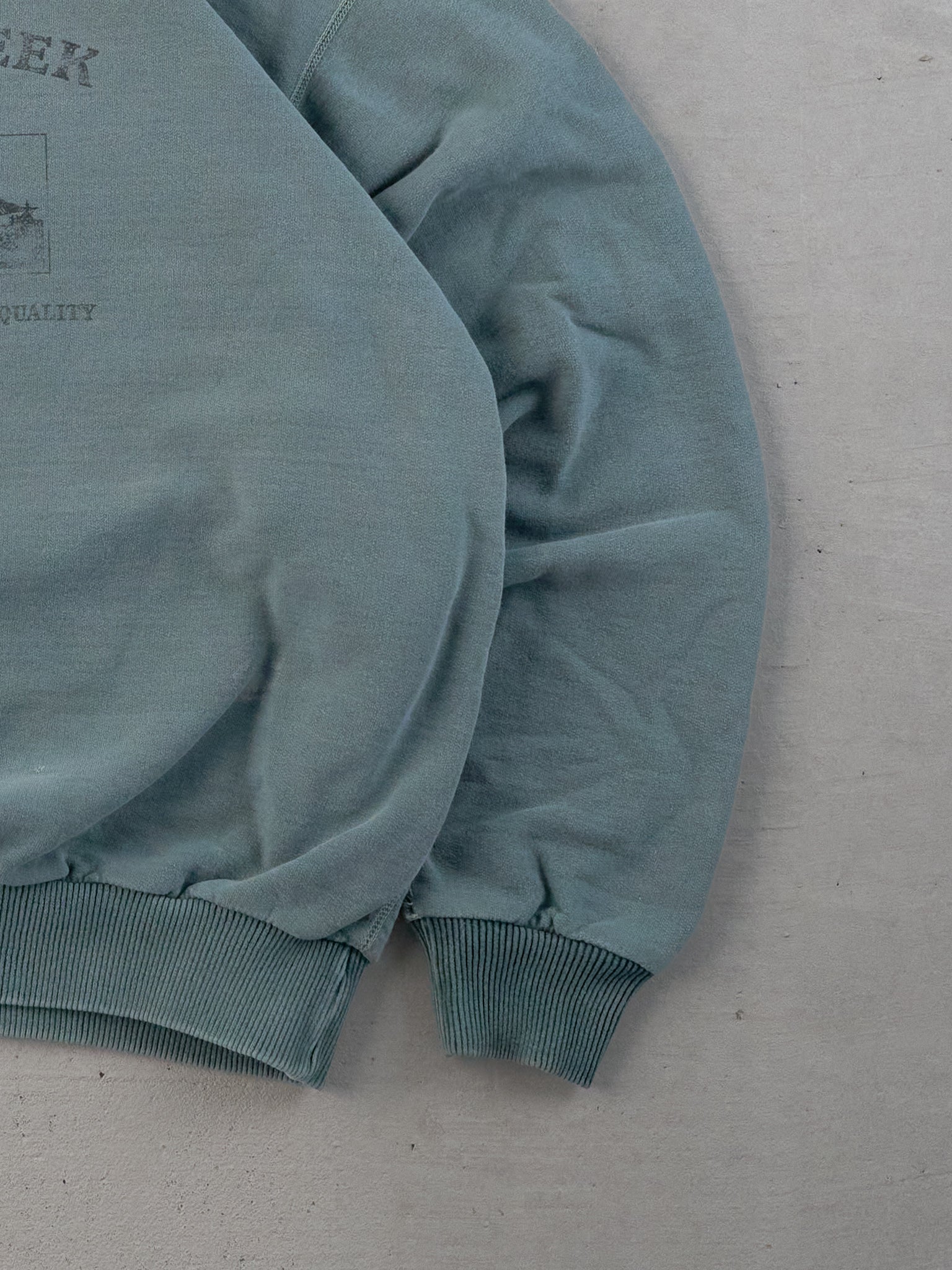 Vintage 90s Washed Mint Canyon Creek Graphic Crewneck (L)