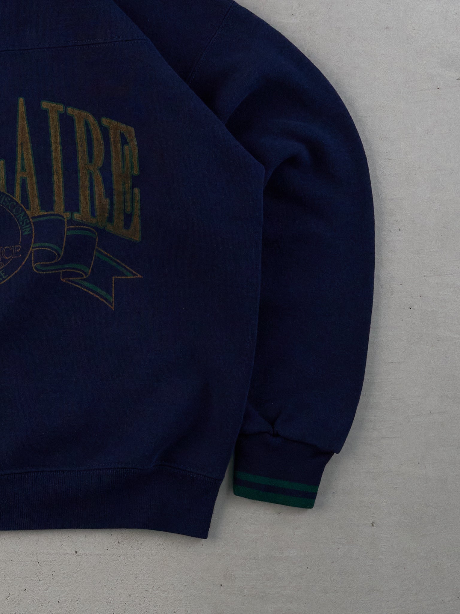 Vintage 90s Navy Blue EAU Claire Crewneck (L)