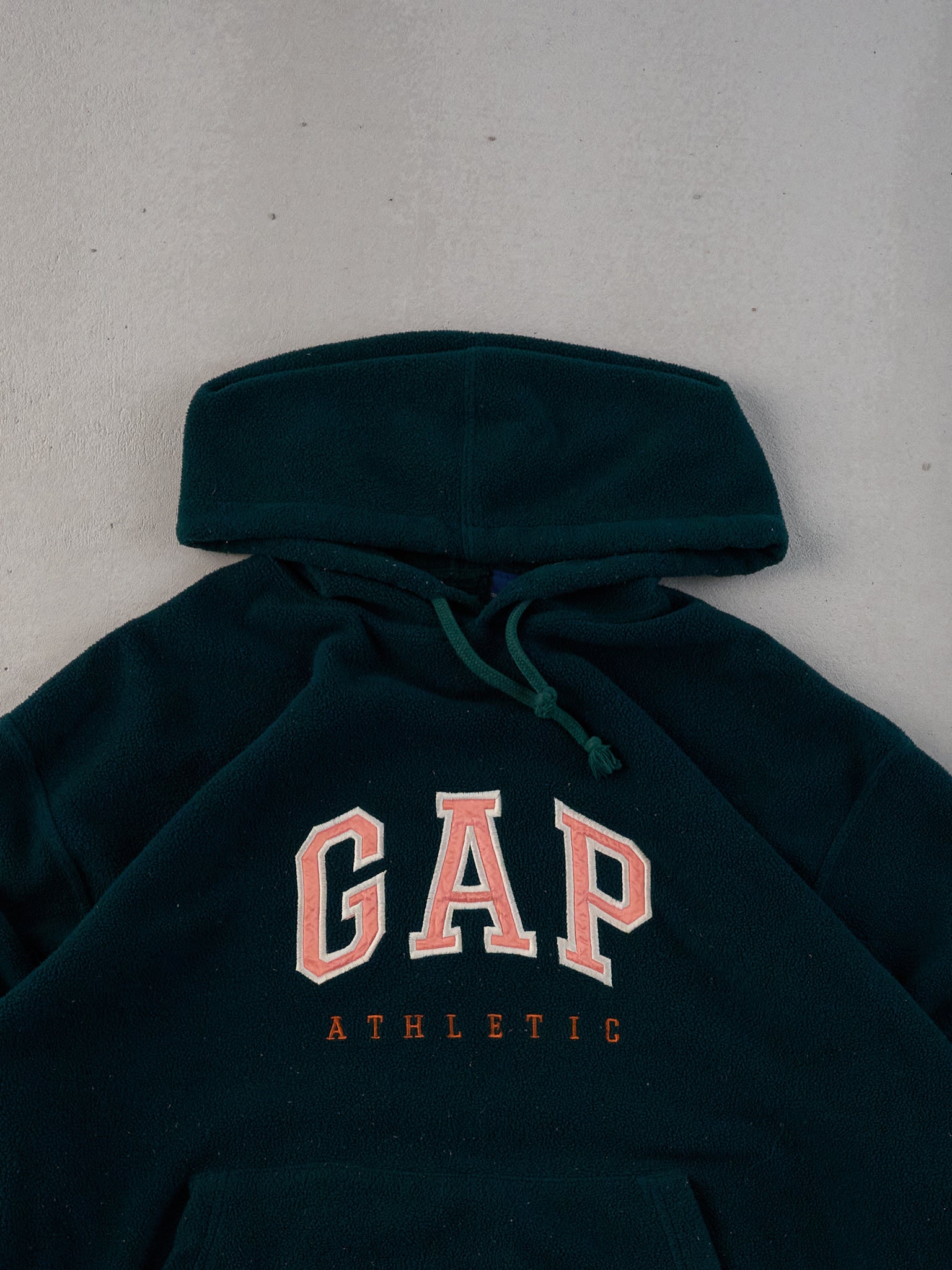 Vintage 90s Pine Green Gap Athletics Fleece Hoodie (L)