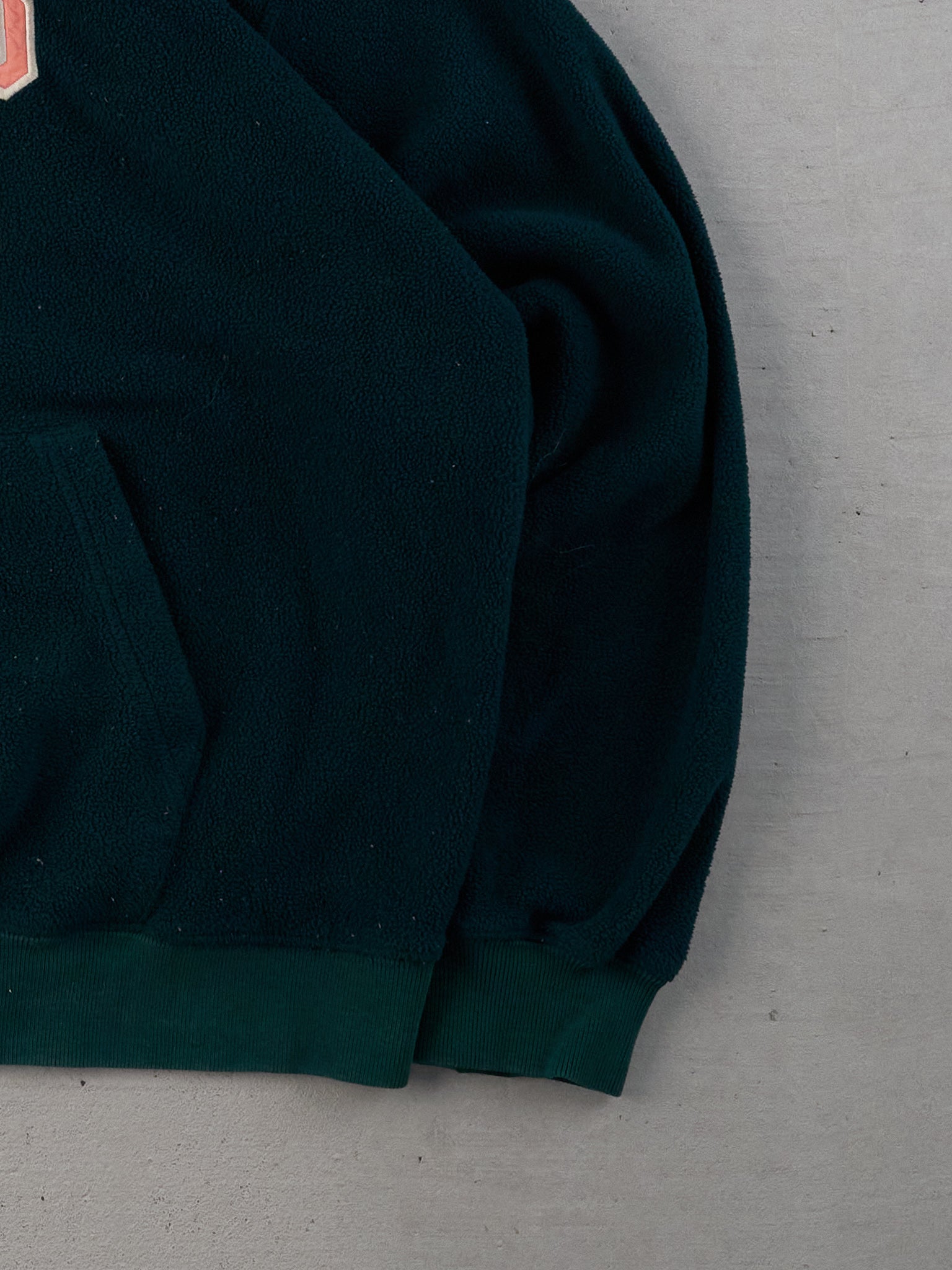 Vintage 90s Pine Green Gap Athletics Fleece Hoodie (L)