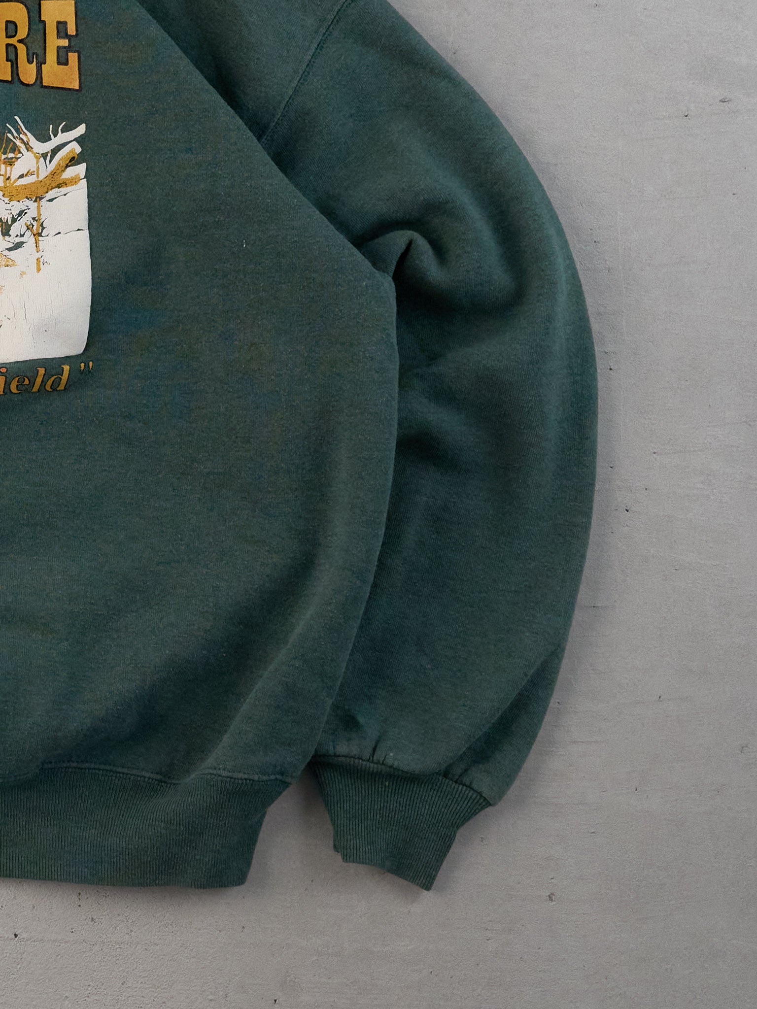 Vintage 90s Rare Pine Green John Deere Graphic Crewneck (L)