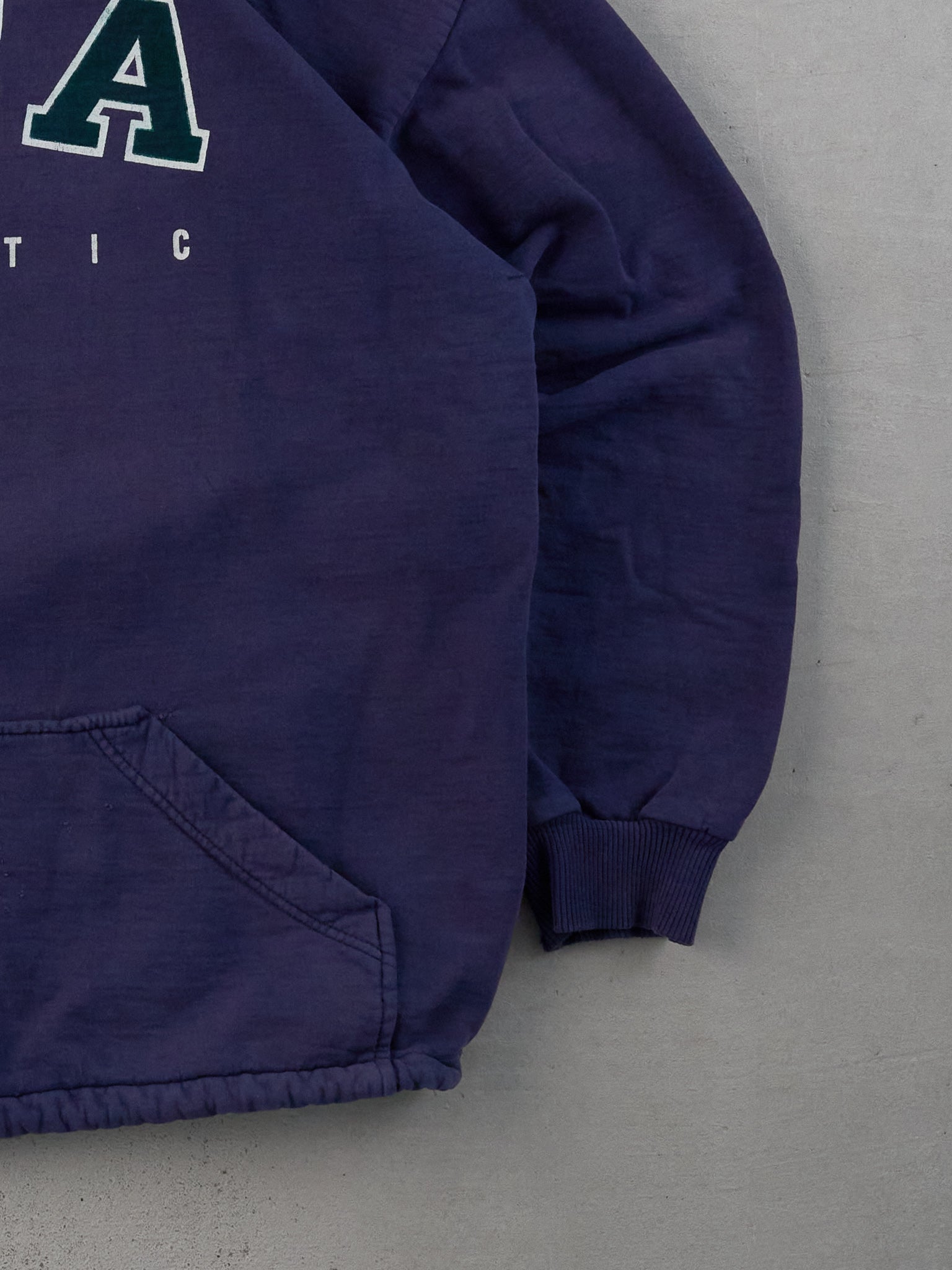 Vintage 90s Faded Navy BOCA Authentic Hoodie (L)