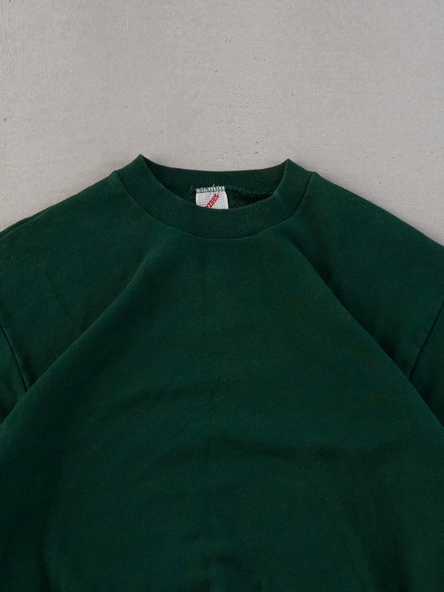 Vintage 90s Pine Green Jerzees Blank Crewneck (S)