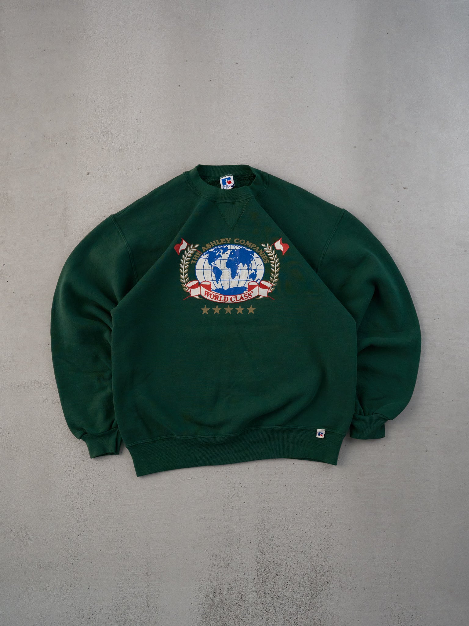 Vintage 90s Pine Green Ashley Company Graphic Crewneck (M)