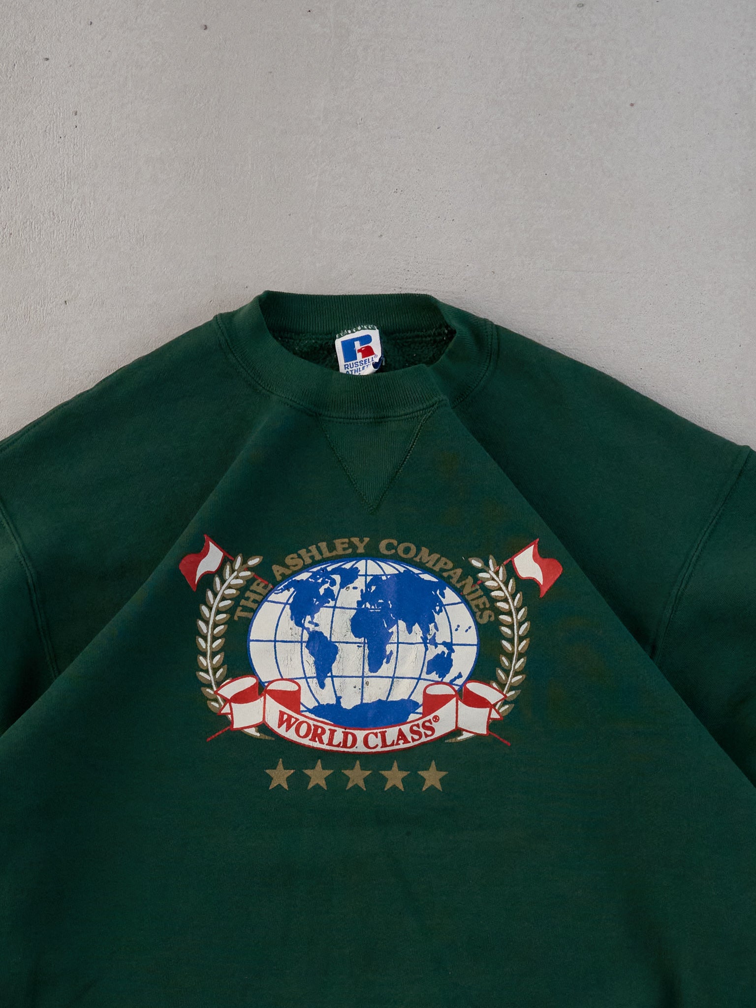 Vintage 90s Pine Green Ashley Company Graphic Crewneck (M)
