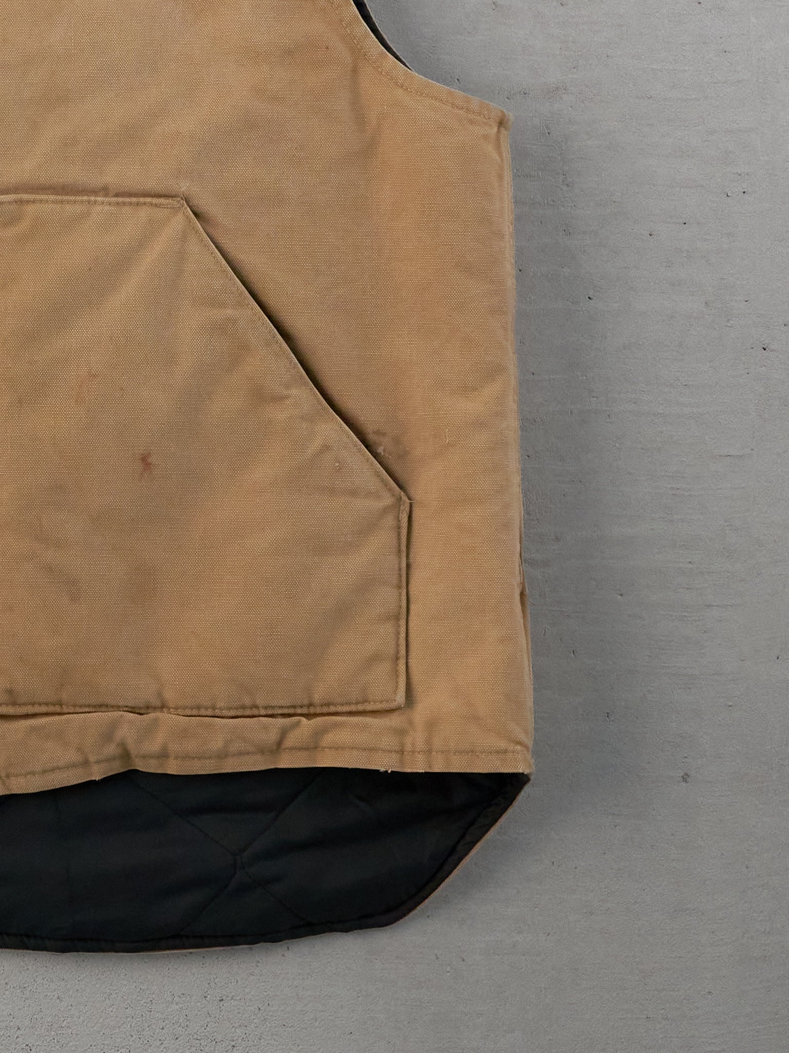 Vintage 90s Khaki Carhartt Workwear Vest (L)