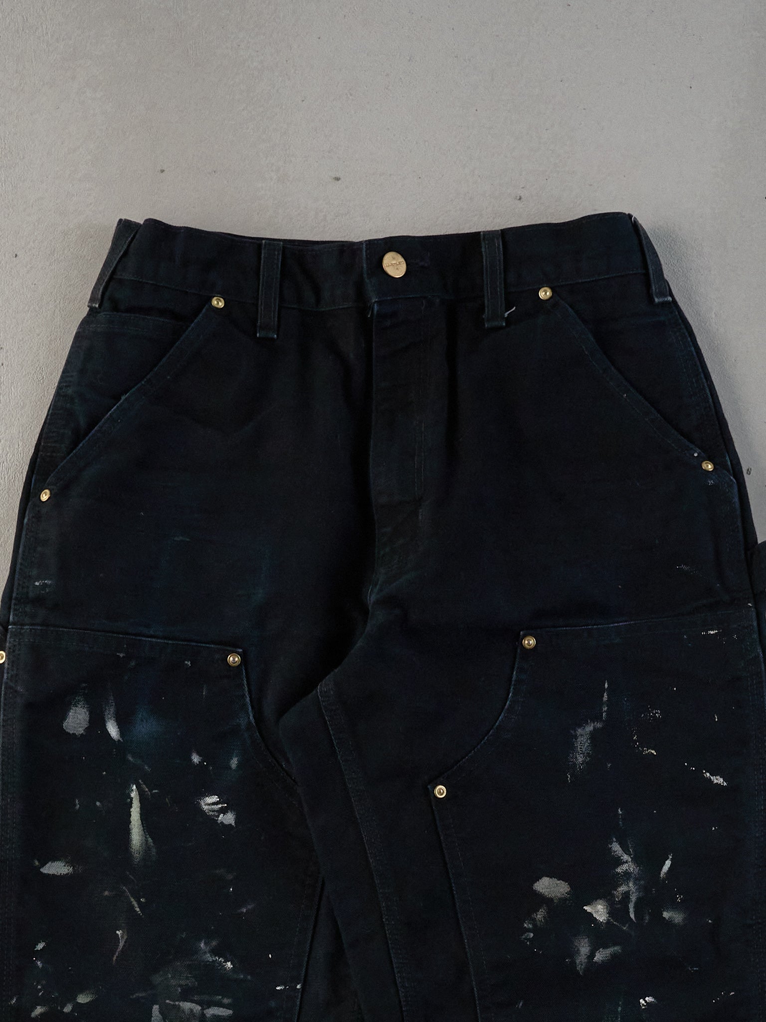 Vintage 90s Black Carhartt Double Knee Carpenter Pants (28x33)