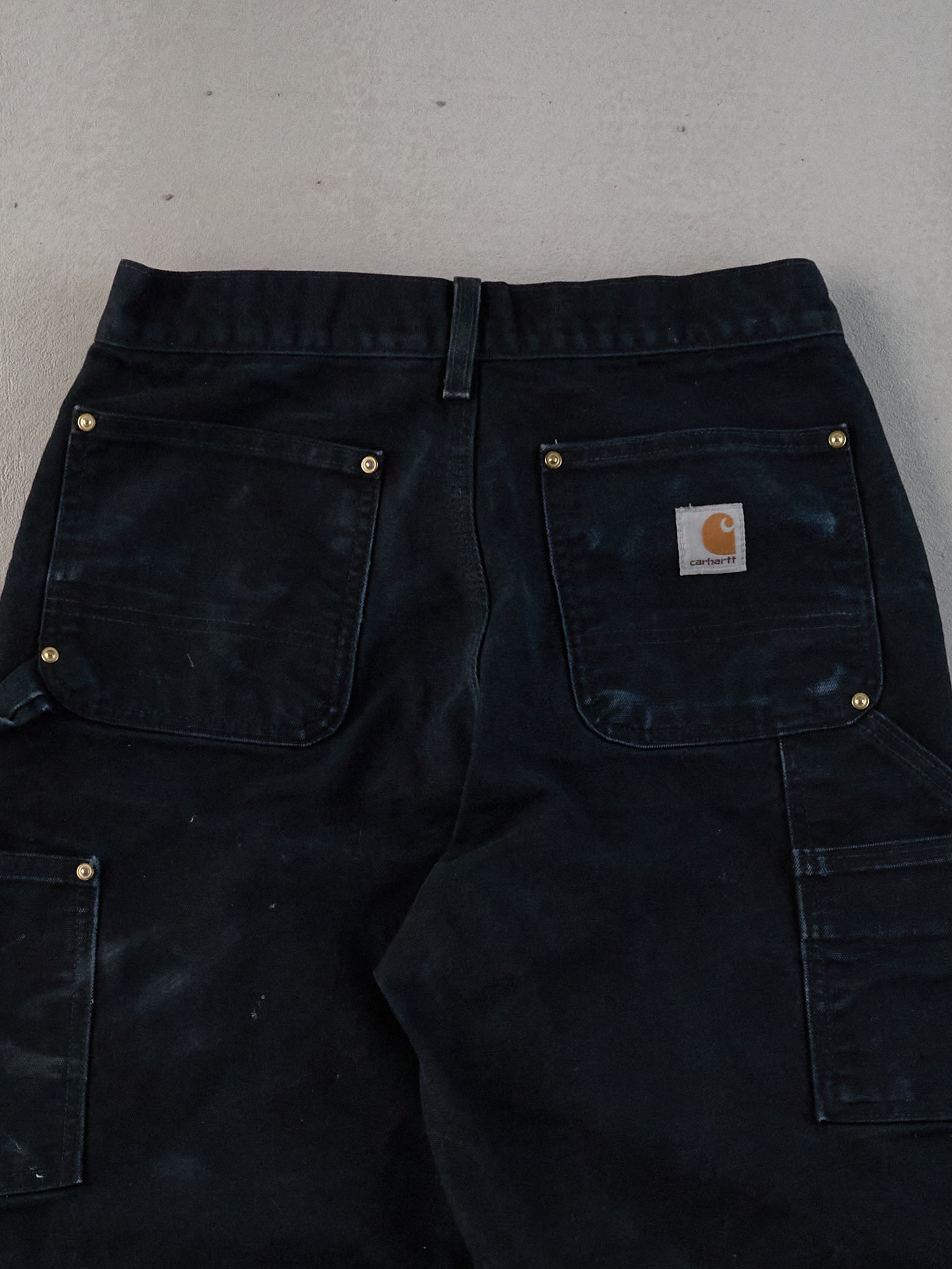 Vintage 90s Black Carhartt Double Knee Carpenter Pants (28x33)